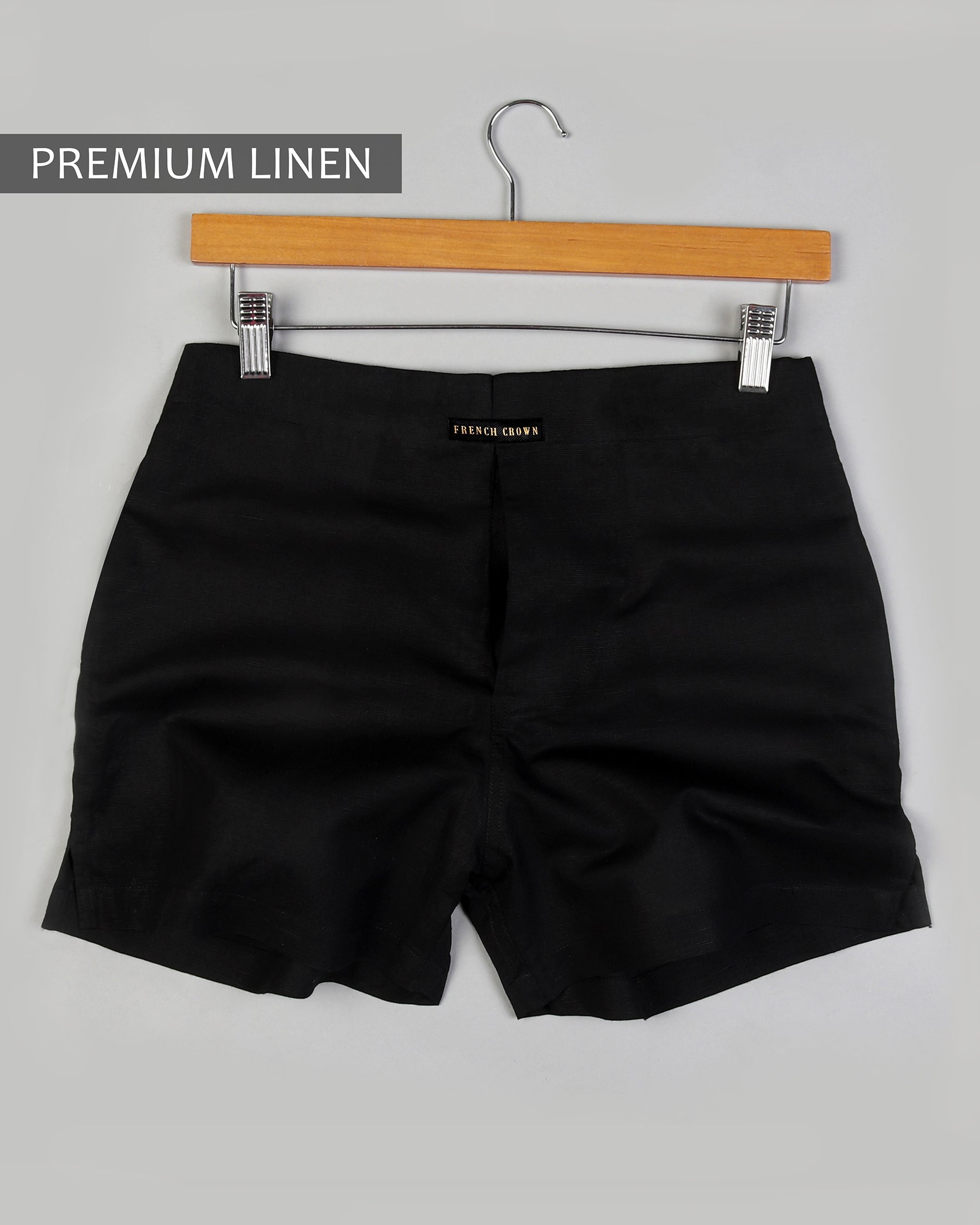 Two Black Premium Linen Boxers BX046-28, BX046-30, BX046-32, BX046-34, BX046-36, BX046-38, BX046-40, BX046-42, BX046-44