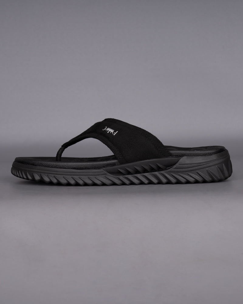 Jade Black Map Patterned Suede top comfortable Flip flops FT052-6, FT052-7, FT052-8, FT052-9, FT052-10