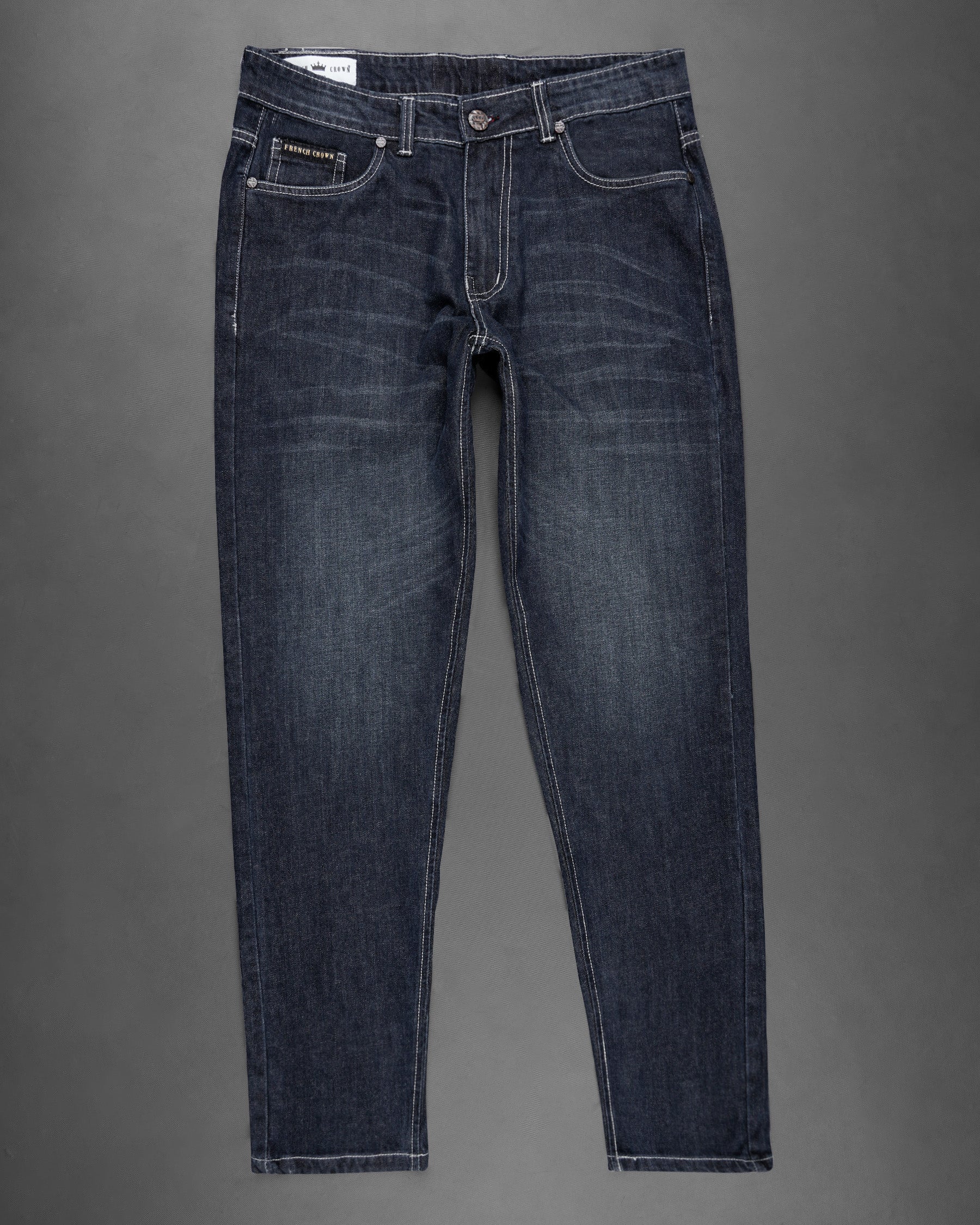 Gravel Grey Whiskering Wash Clean Look Stretchable Denim J138-30, J138-32, J138-34, J138-36, J138-38, J138-40