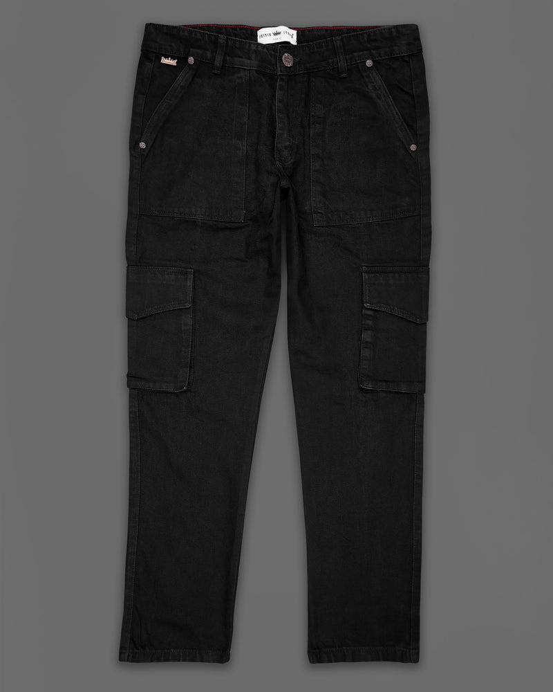 Jade Black Rinse Wash Cargo Denim J169-30, J169-32, J169-34, J169-36, J169-38, J169-40