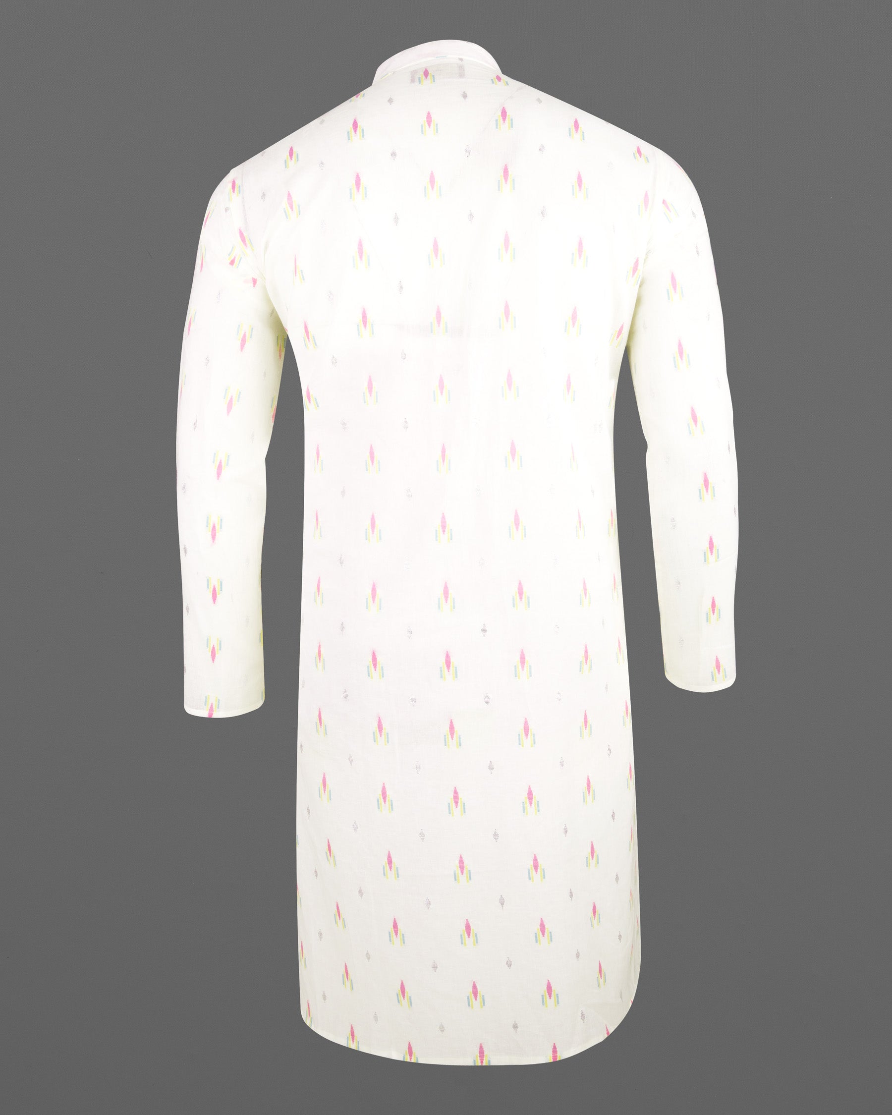Off White colorful and silver Jacquard Textured Premium Giza Cotton Kurta KT004-39, KT004-40, KT004-42, KT004-44, KT004-46
