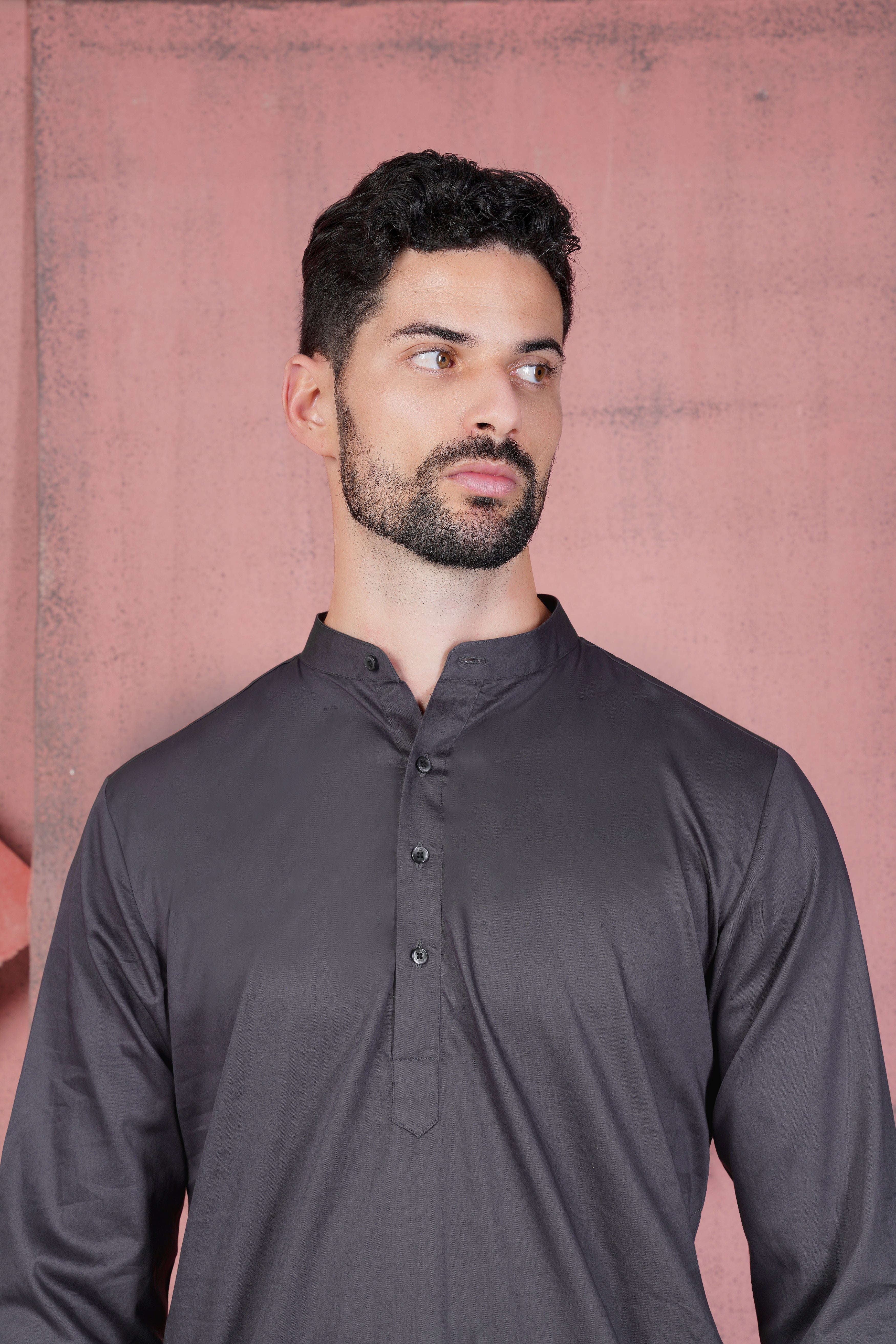 Jade Black Subtle Sheen Super Soft Premium Cotton Kurta Old-115 (Copy)