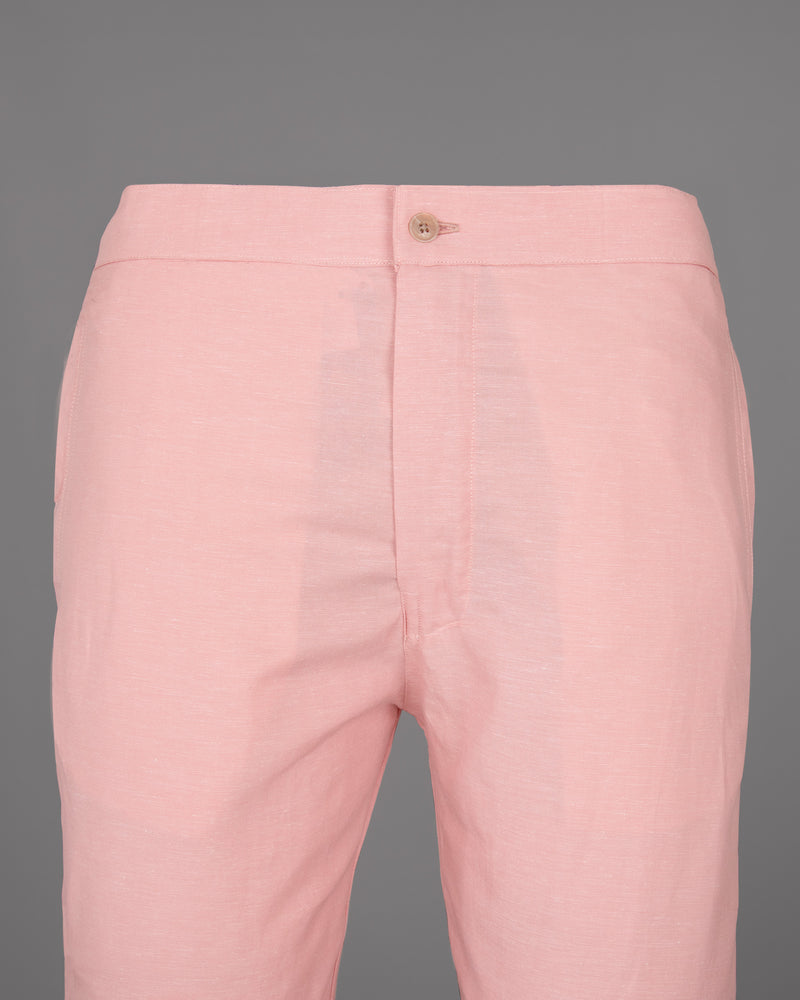 Rose Bud Pink Luxurious Linen Lounge Pant LP154-28, LP154-30, LP154-32, LP154-34, LP154-36, LP154-38, LP154-40, LP154-42, LP154-44