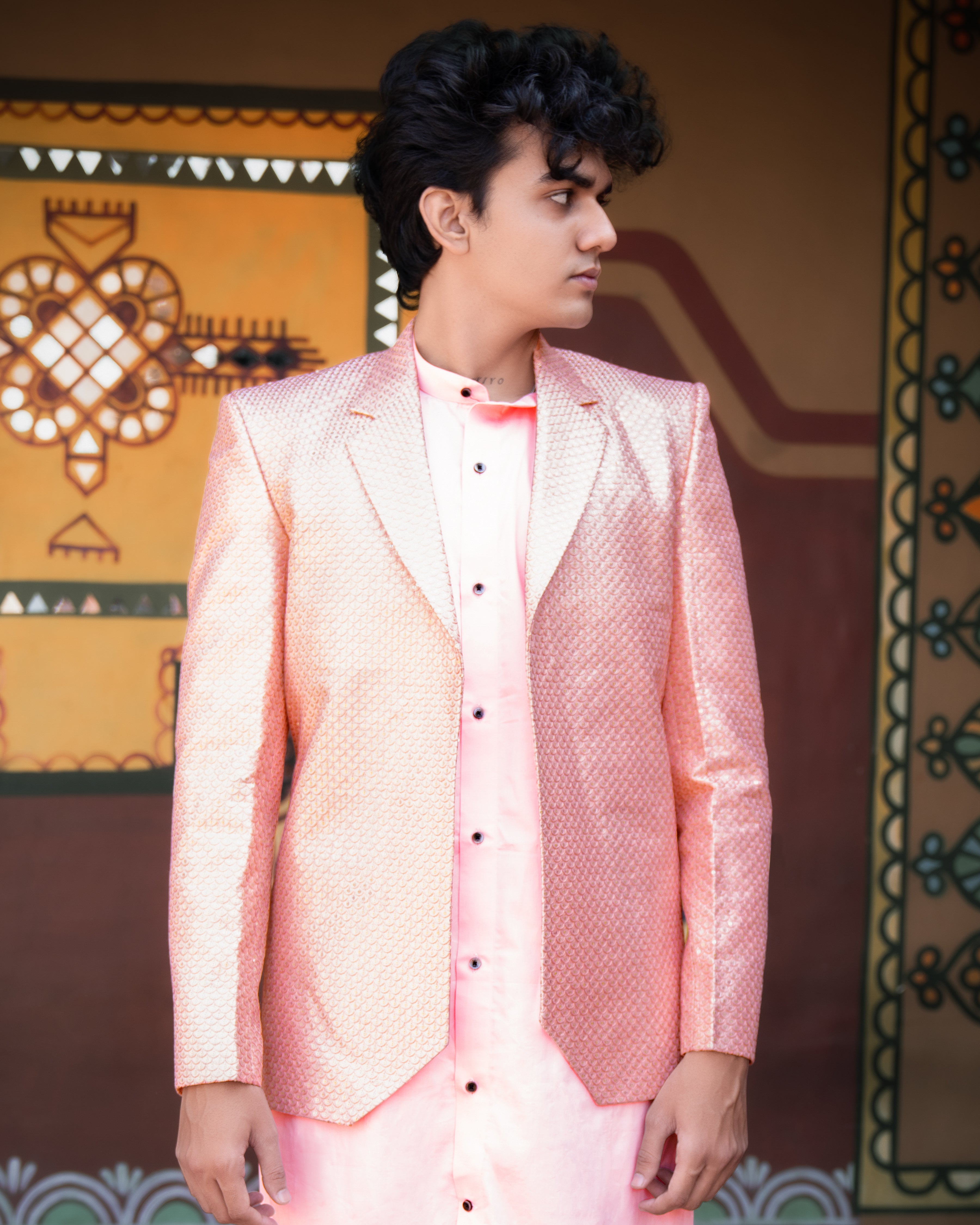 Pastel Pink Cotton Embroidered Thread Work Bandhgala Sherwani SHR011-SRW06-36, SHR011-SRW06-38, SHR011-SRW06-40, SHR011-SRW06-42, SHR011-SRW06-44, SHR011-SRW06-46, SHR011-SRW06-48, SHR011-SRW06-50, SHR011-SRW06-52, SHR011-SRW06-54, SHR011-SRW06-56, SHR011-SRW06-58, SHR011-SRW06-60