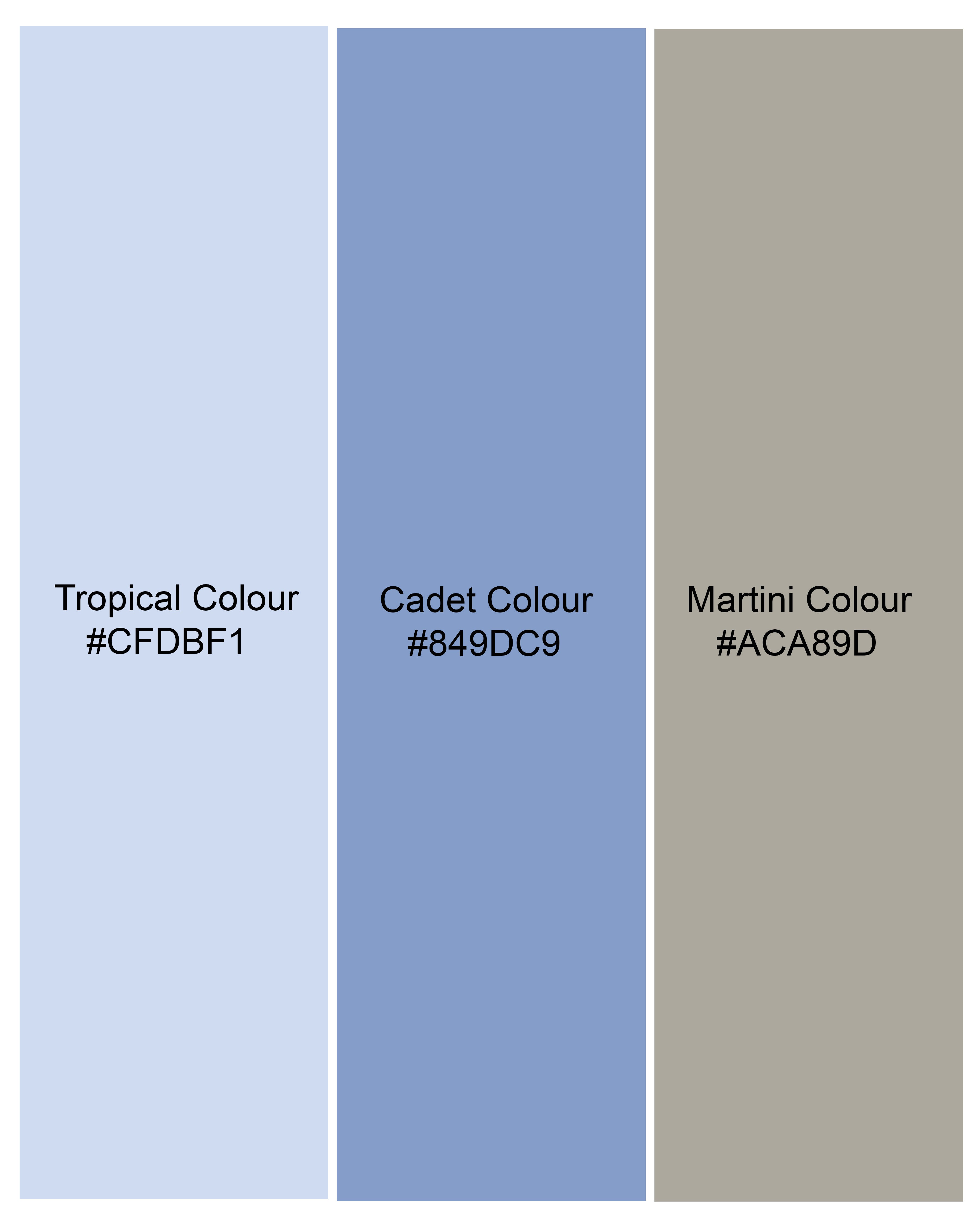 Tropical Blue Floral Printed Premium Cotton Shorts SR202-28, SR202-30, SR202-32, SR202-34, SR202-36, SR202-38, SR202-40, SR202-42, SR202-44