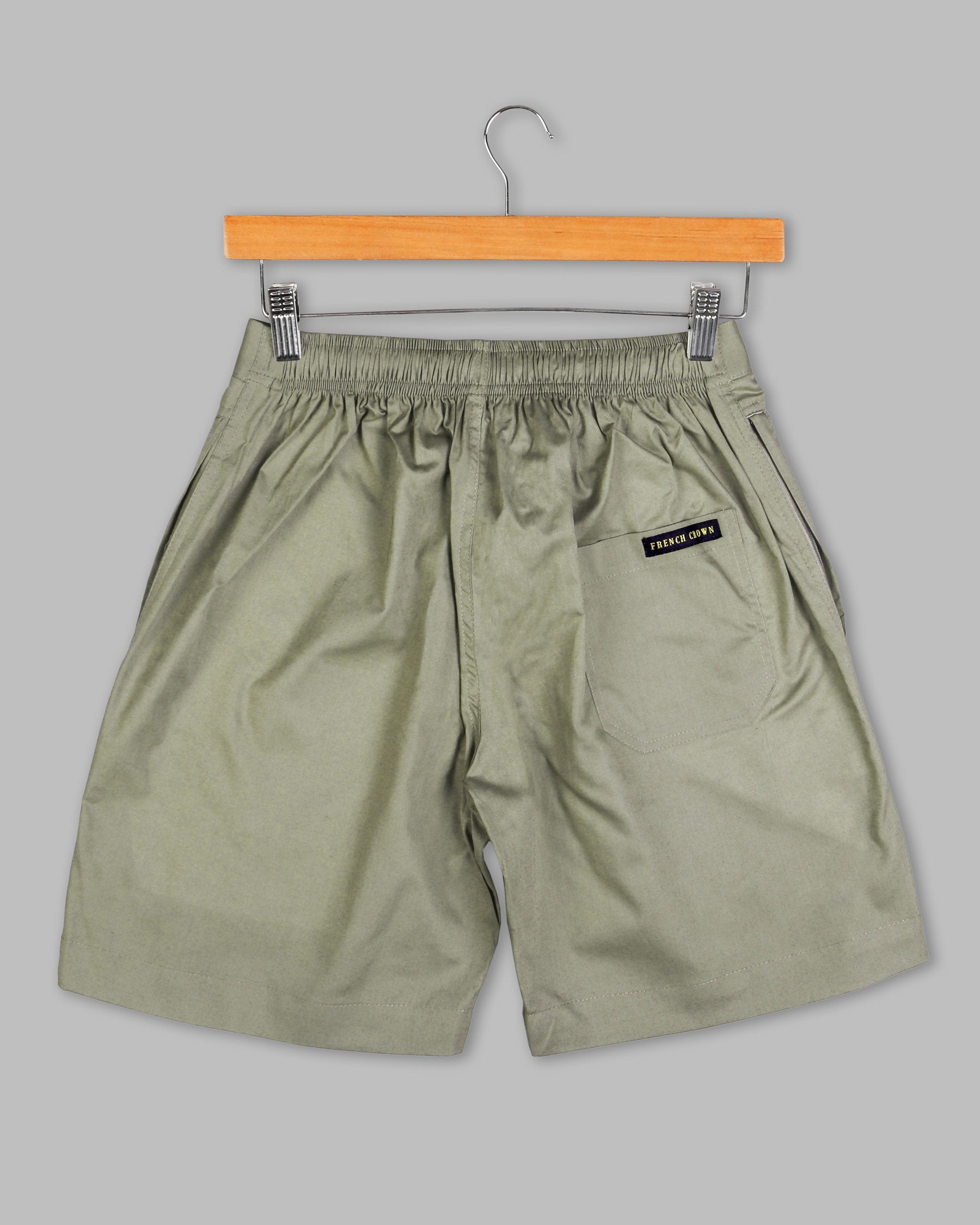 Gray Olive Premium Cotton Shorts SR78-34, SR78-44, SR78-32, SR78-30, SR78-36, SR78-38, SR78-40, SR78-42, SR78-28