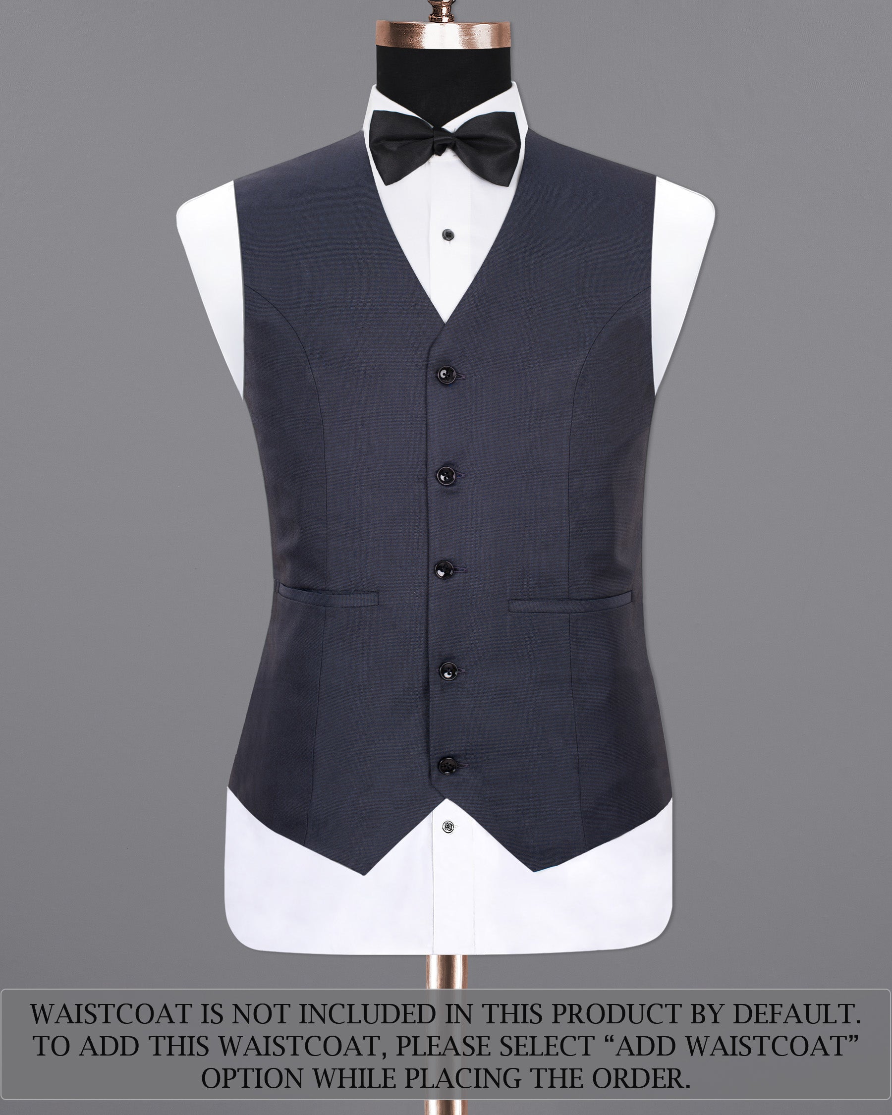 Tangaroa Blue Wool Rich Tuxedo Suit