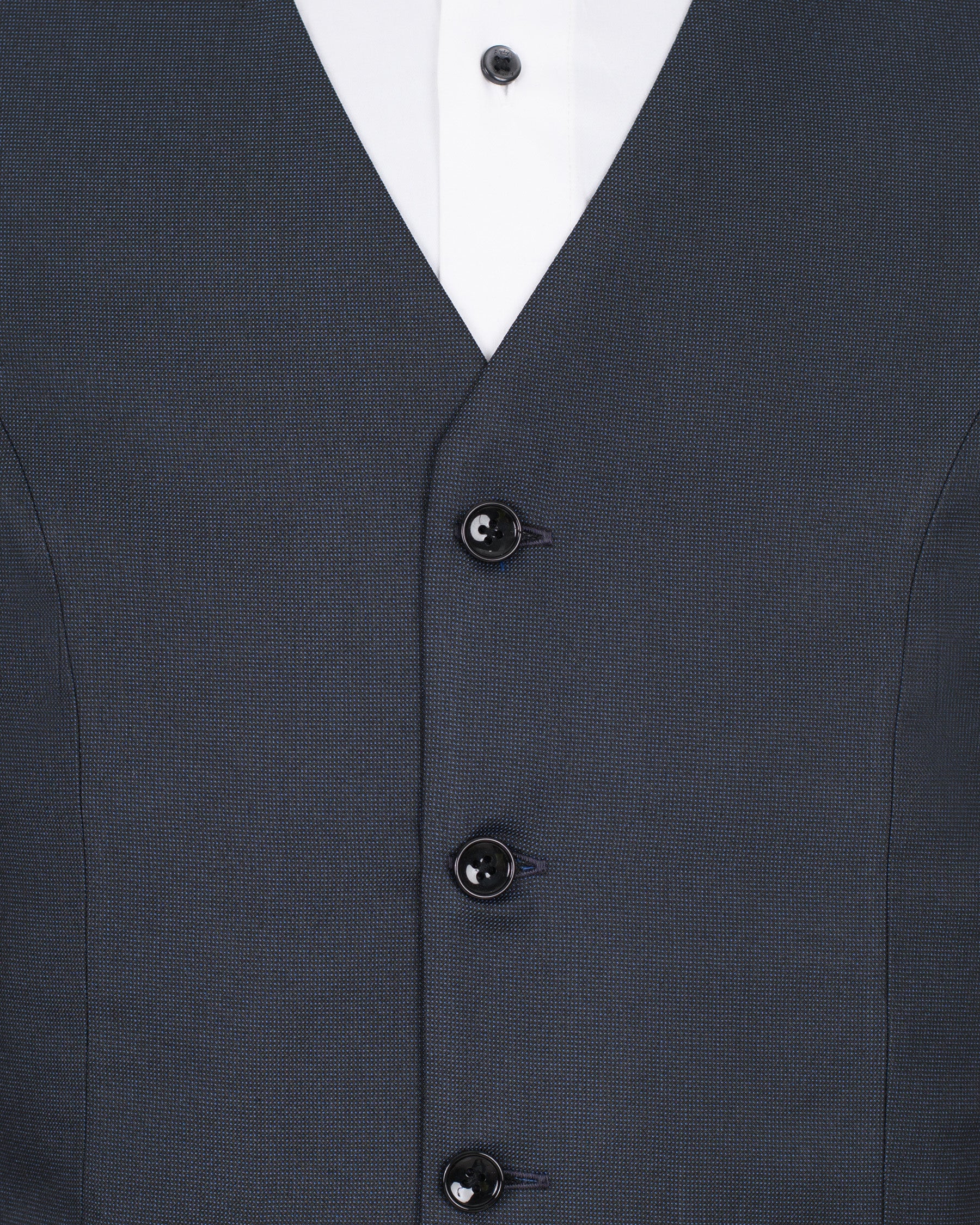 Tangaroa Blue Wool Rich Tuxedo Suit