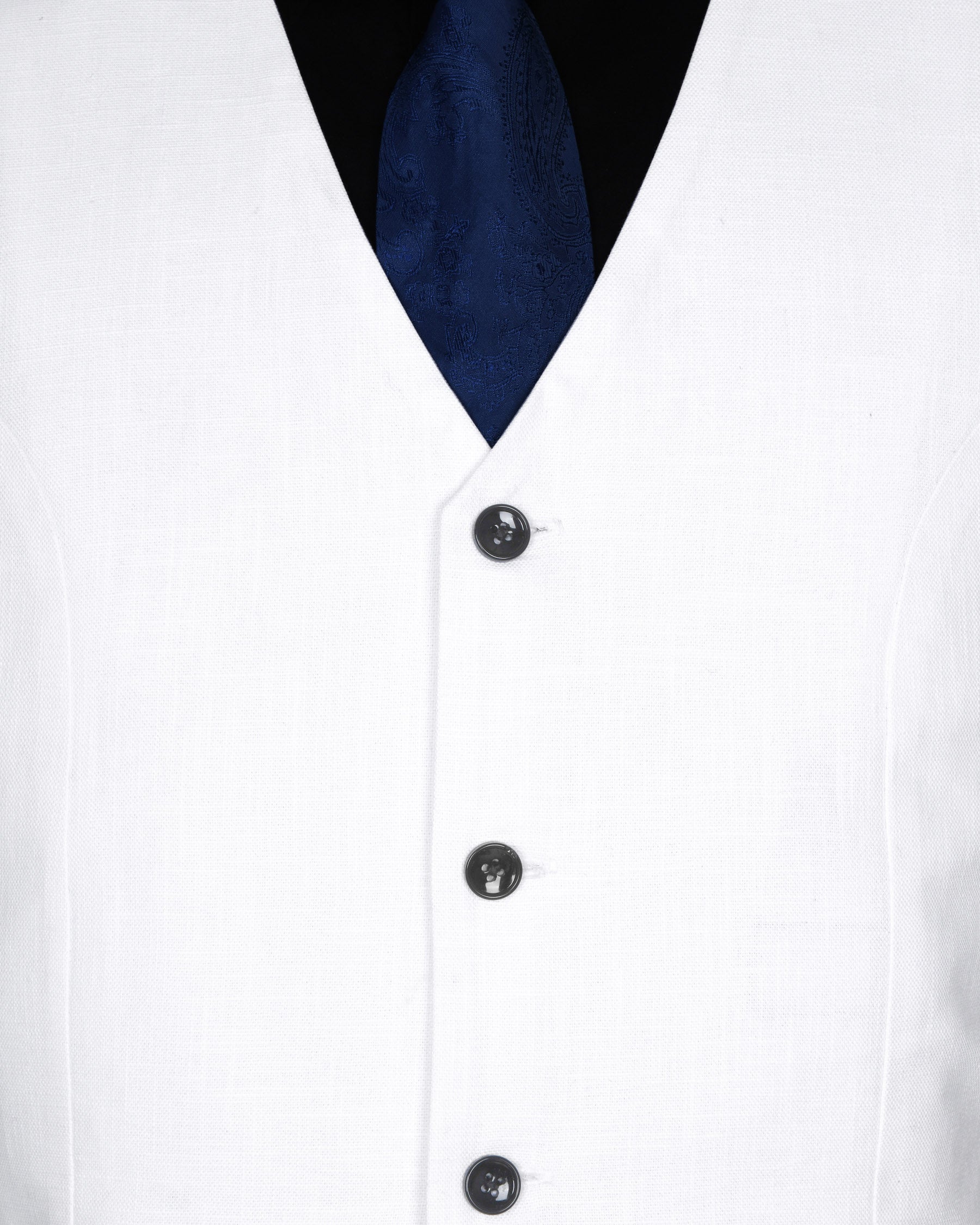 Snow White Luxurious Linen Sports Suit