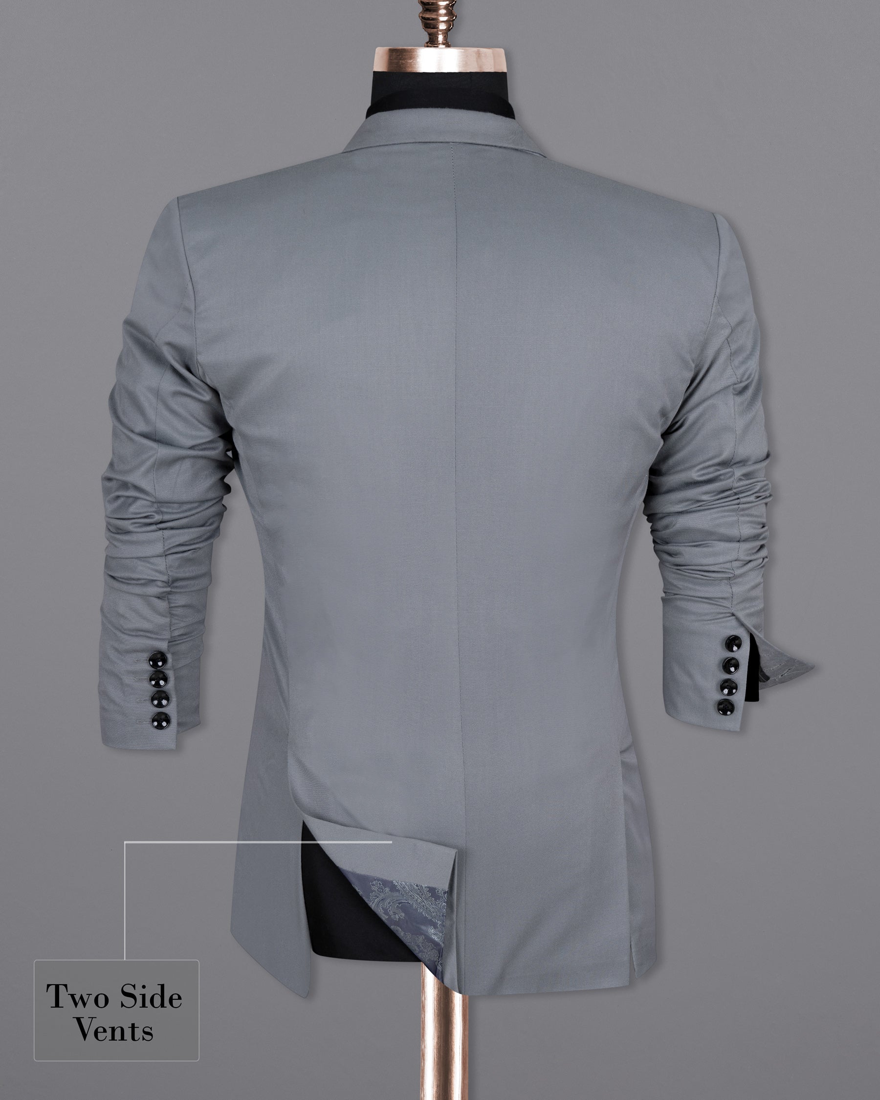 Rolling Stone Grey Wool Rich Suit