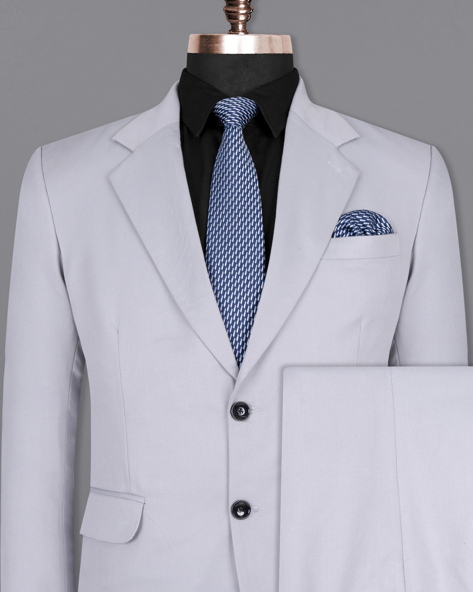 Ghost Gray Wool Rich Suit ST1405-SB-36, ST1405-SB-38, ST1405-SB-40, ST1405-SB-42, ST1405-SB-44, ST1405-SB-46, ST1405-SB-48, ST1405-SB-50, ST1405-SB-52, ST1405-SB-54, ST1405-SB-56, ST1405-SB-58, ST1405-SB-60