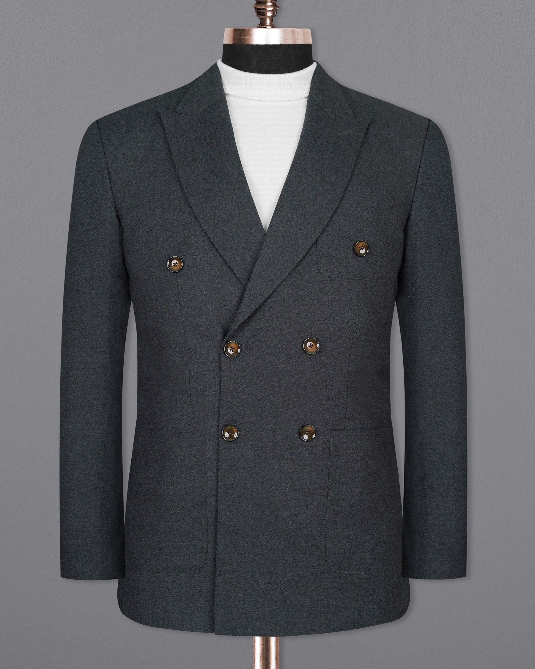 Piano Grey DouSTe Breasted Woolrich Sports Suit ST1429-DB-PP-36,ST1429-DB-PP-38,ST1429-DB-PP-40,ST1429-DB-PP-42,ST1429-DB-PP-44,ST1429-DB-PP-46,ST1429-DB-PP-48,ST1429-DB-PP-50,ST1429-DB-PP-52,ST1429-DB-PP-54,ST1429-DB-PP-56,ST1429-DB-PP-58,ST1429-DB-PP-60