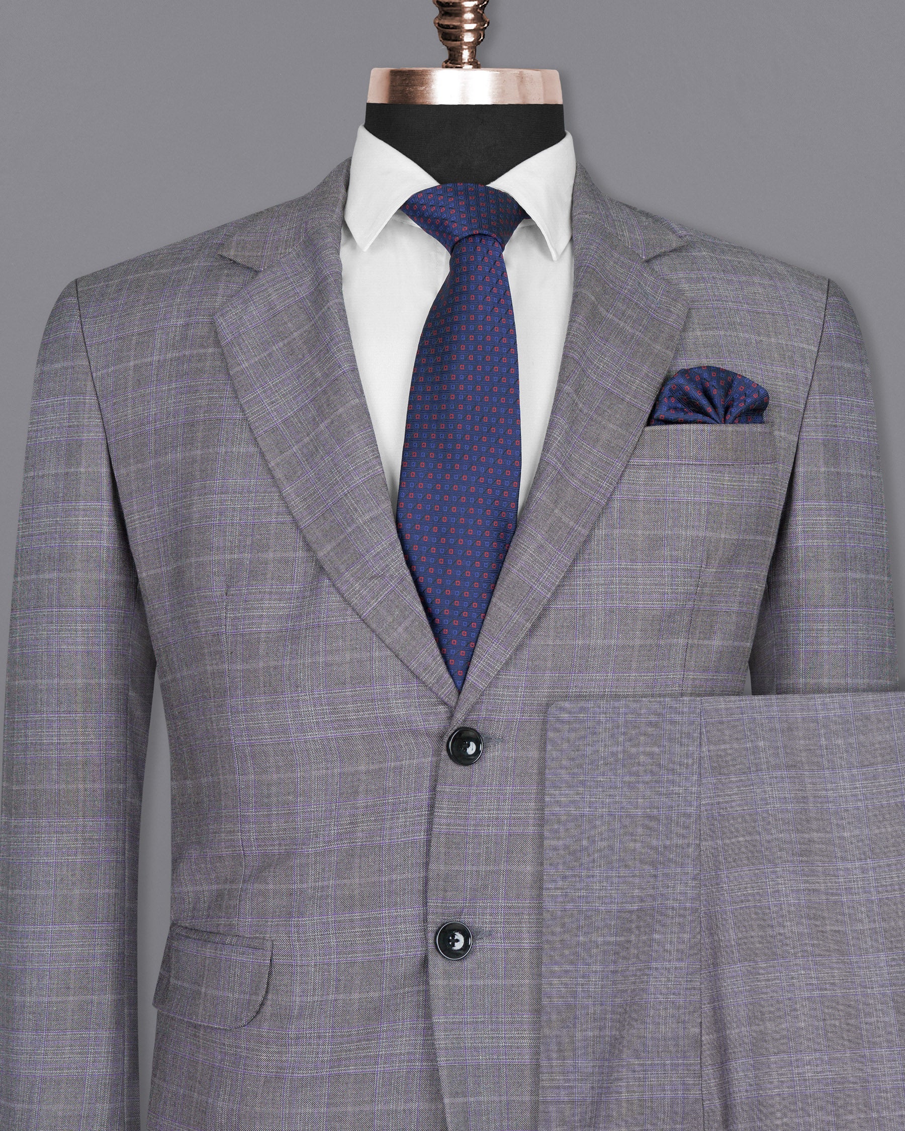 Fedora Plaid Wool Rich Suit ST1440-SB-36,ST1440-SB-38,ST1440-SB-40,ST1440-SB-42,ST1440-SB-44,ST1440-SB-46,ST1440-SB-48,ST1440-SB-50,ST1440-SB-52,ST1440-SB-54,ST1440-SB-56,ST1440-SB-58,ST1440-SB-60