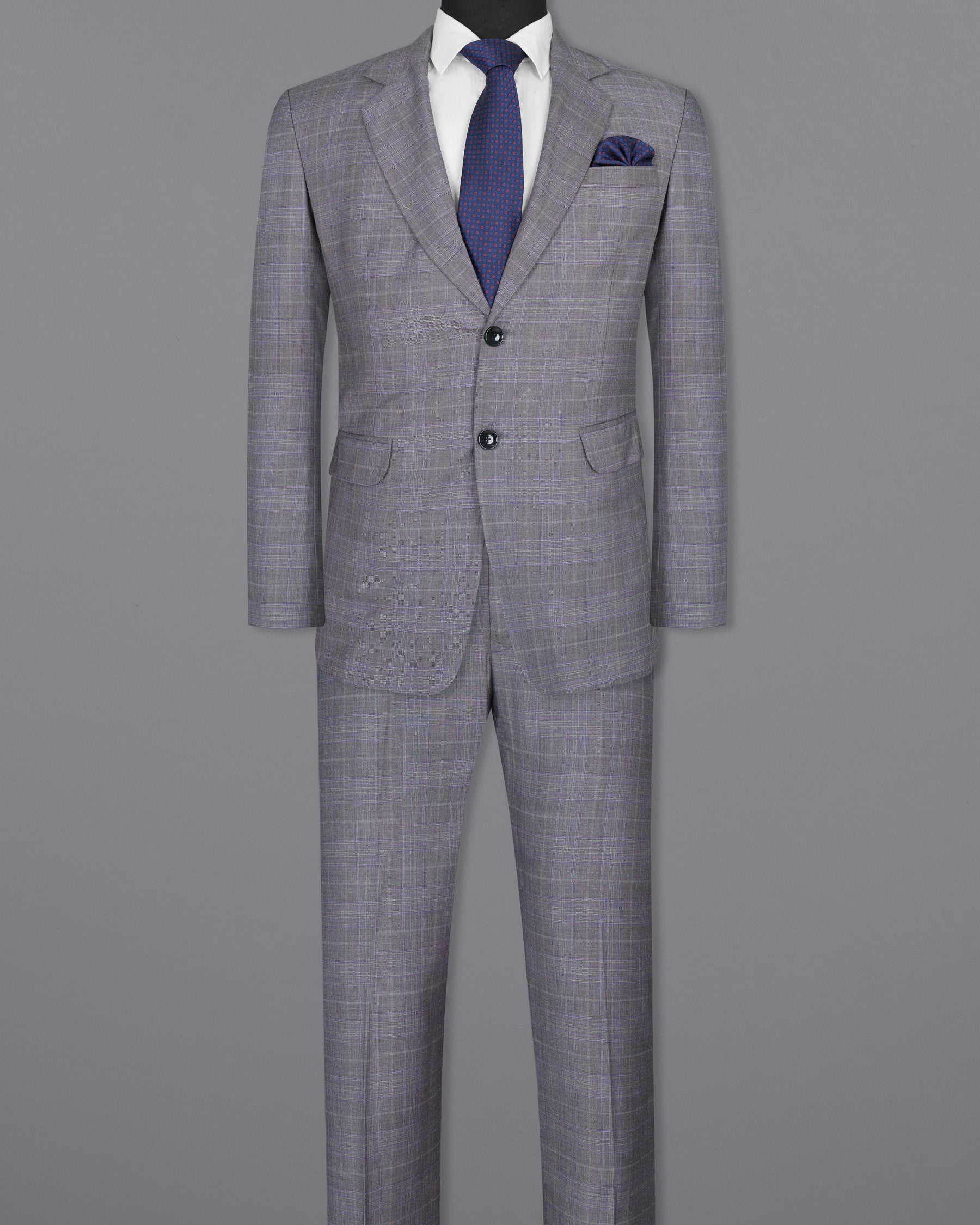 Fedora Plaid Wool Rich Suit ST1440-SB-36,ST1440-SB-38,ST1440-SB-40,ST1440-SB-42,ST1440-SB-44,ST1440-SB-46,ST1440-SB-48,ST1440-SB-50,ST1440-SB-52,ST1440-SB-54,ST1440-SB-56,ST1440-SB-58,ST1440-SB-60