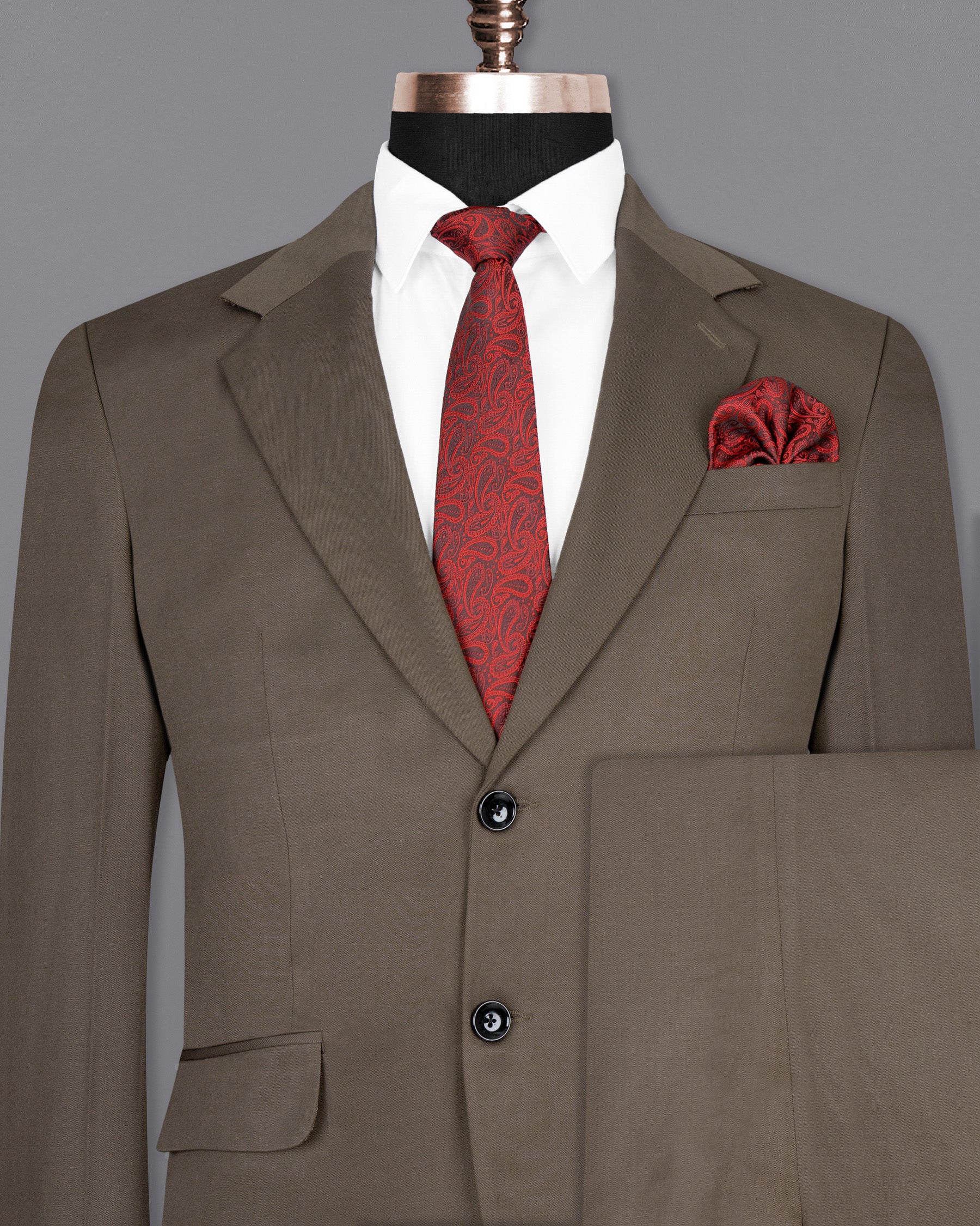 Don Juan Brown Wool Rich Suit ST1496-SB-36, ST1496-SB-38, ST1496-SB-40, ST1496-SB-42, ST1496-SB-44, ST1496-SB-46, ST1496-SB-48, ST1496-SB-50, ST1496-SB-52, ST1496-SB-54, ST1496-SB-56, ST1496-SB-58, ST1496-SB-60