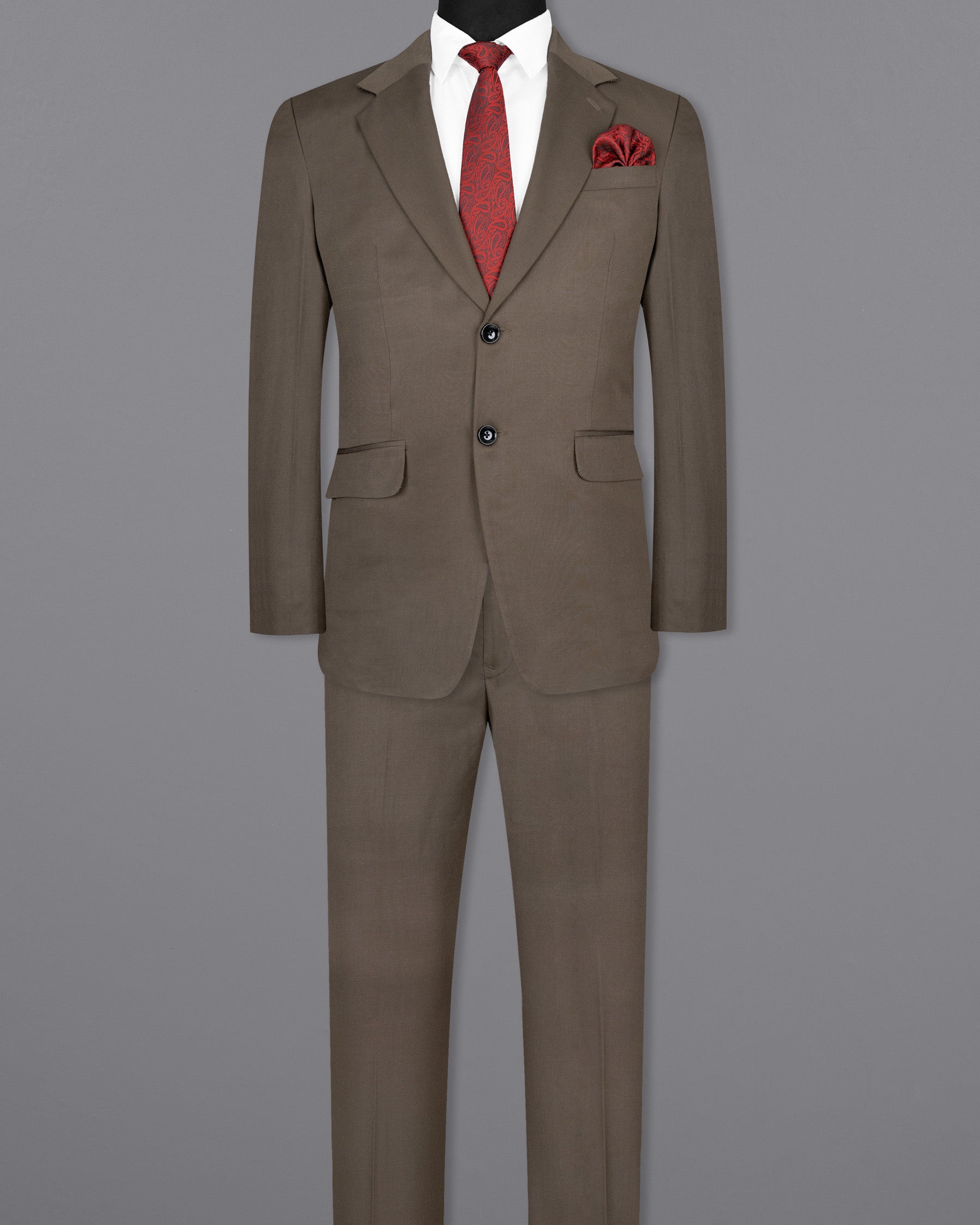 Don Juan Brown Wool Rich Suit ST1496-SB-36, ST1496-SB-38, ST1496-SB-40, ST1496-SB-42, ST1496-SB-44, ST1496-SB-46, ST1496-SB-48, ST1496-SB-50, ST1496-SB-52, ST1496-SB-54, ST1496-SB-56, ST1496-SB-58, ST1496-SB-60