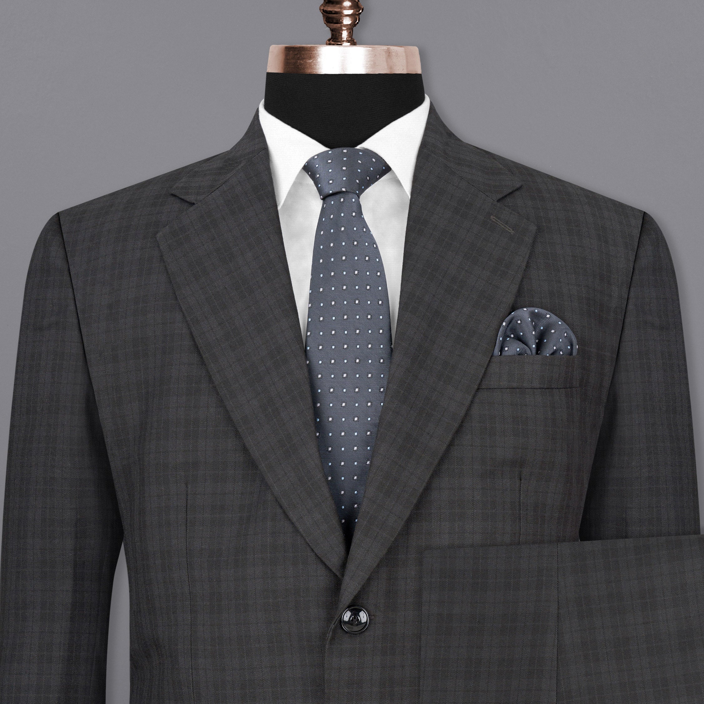 Mine Shaft Gray Plaid Suit