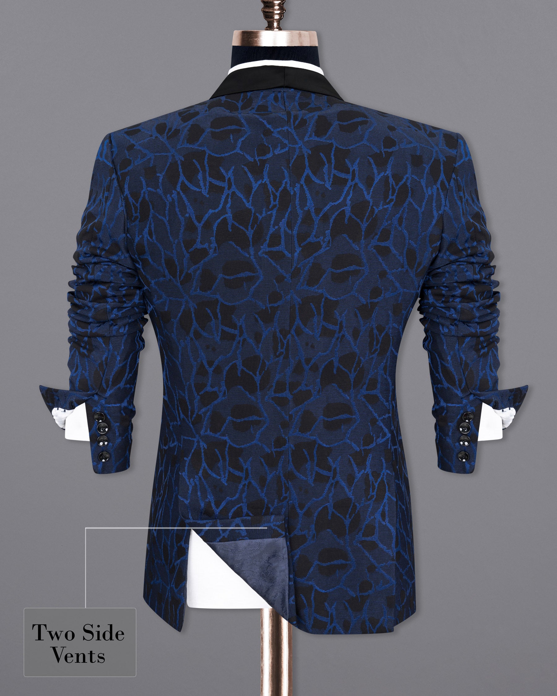 Downriver Blue with Thunder Black Tuxedo Designer Suit ST1798-BKL-36, ST1798-BKL-38, ST1798-BKL-40, ST1798-BKL-42, ST1798-BKL-44, ST1798-BKL-46, ST1798-BKL-48, ST1798-BKL-50, ST1798-BKL-52, ST1798-BKL-54, ST1798-BKL-56, ST1798-BKL-58, ST1798-BKL-60