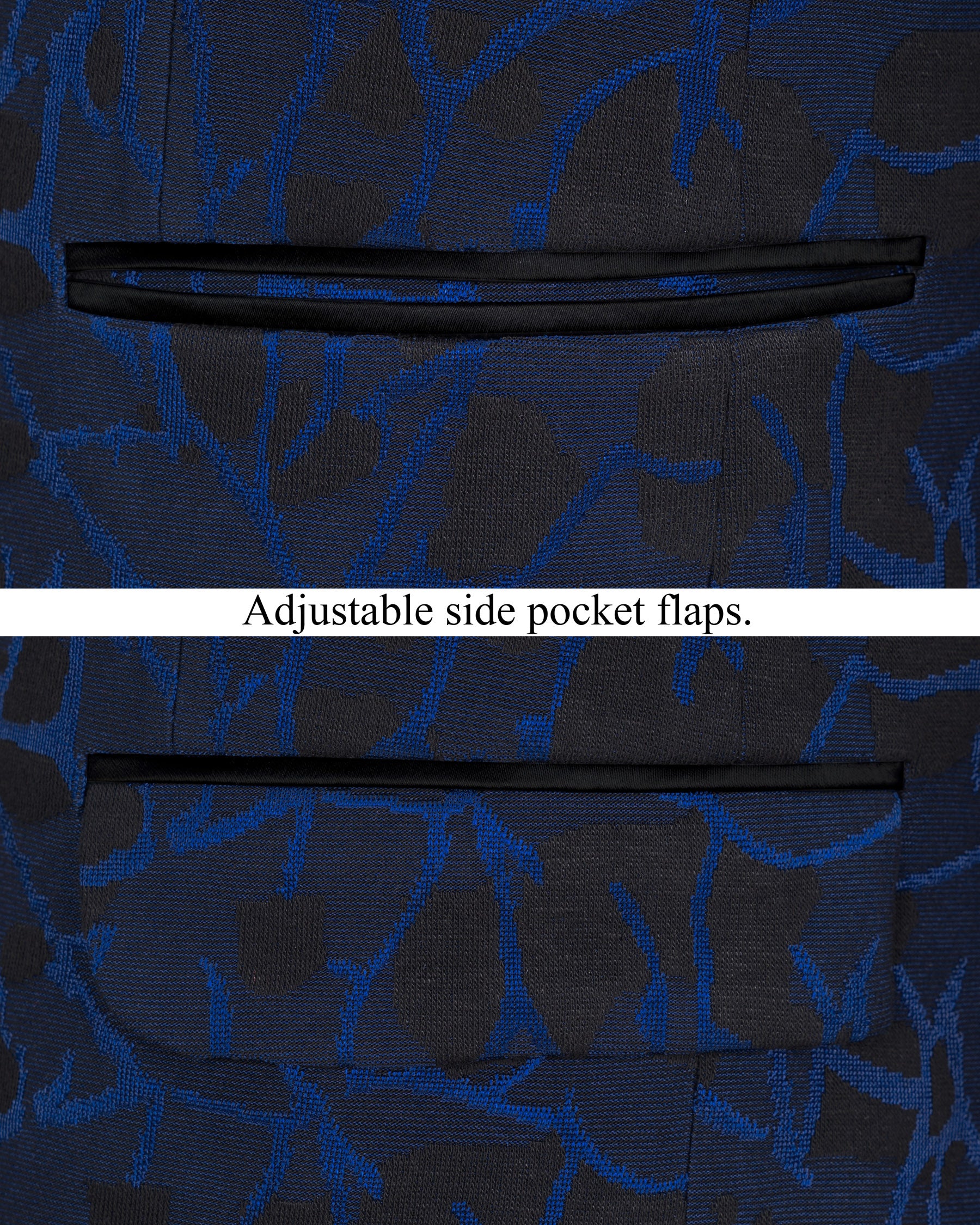 Downriver Blue with Thunder Black Tuxedo Designer Suit ST1798-BKL-36, ST1798-BKL-38, ST1798-BKL-40, ST1798-BKL-42, ST1798-BKL-44, ST1798-BKL-46, ST1798-BKL-48, ST1798-BKL-50, ST1798-BKL-52, ST1798-BKL-54, ST1798-BKL-56, ST1798-BKL-58, ST1798-BKL-60