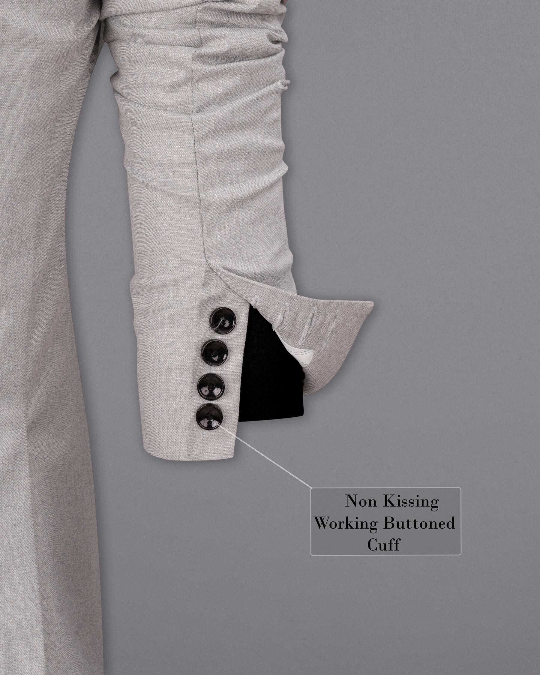 Nobel Gray Single Breasted Suit ST1837-SB-36, ST1837-SB-38, ST1837-SB-40, ST1837-SB-42, ST1837-SB-44, ST1837-SB-46, ST1837-SB-48, ST1837-SB-50, ST1837-SB-52, ST1837-SB-54, ST1837-SB-56, ST1837-SB-58, ST1837-SB-60