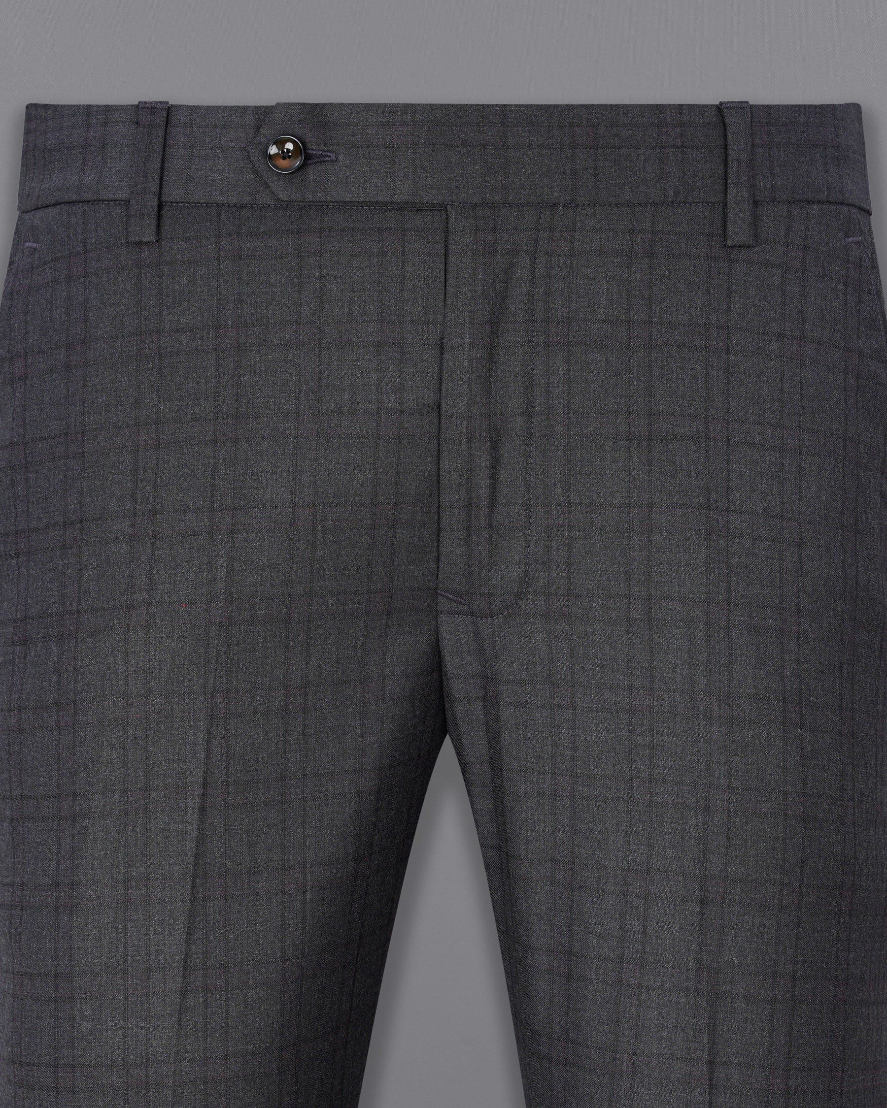 Gravel Gray Plaid Double Breasted Suit