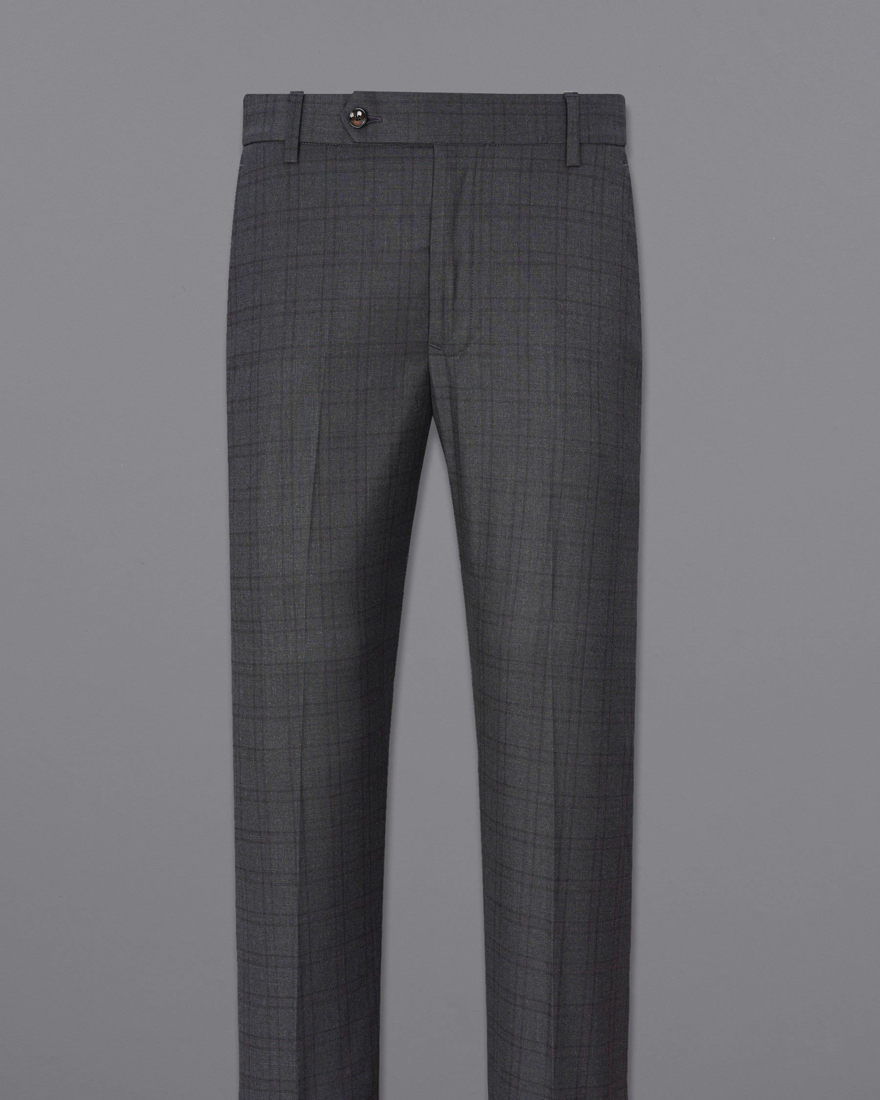 Gravel Gray Plaid Double Breasted Suit