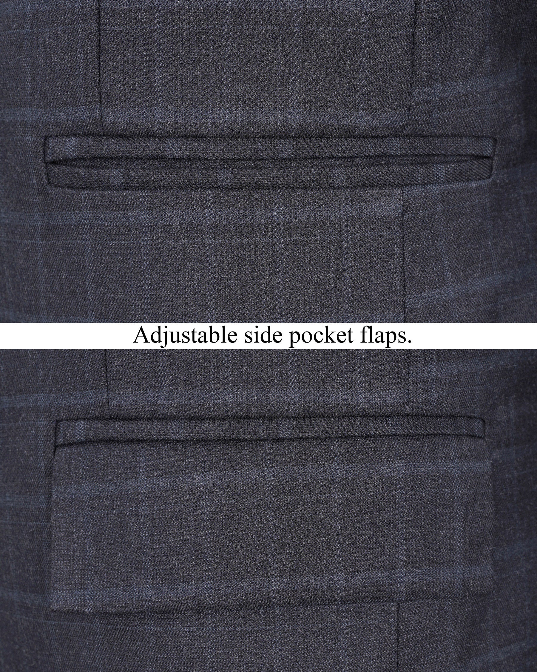 Thunder Gray Plaid Double-Breasted Suit