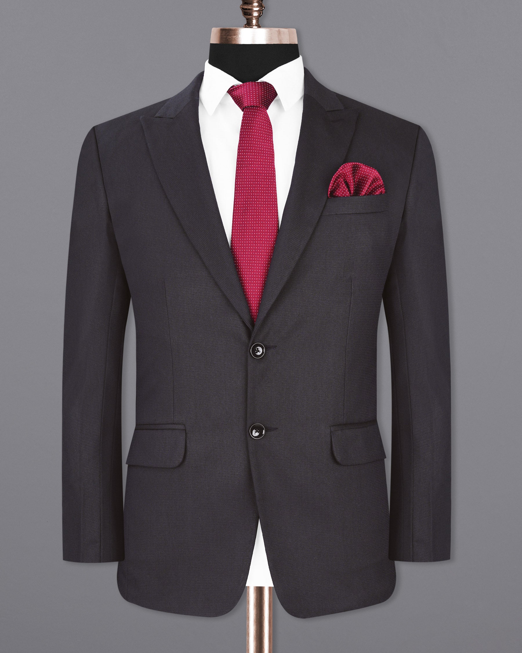 Gravel Gray Single Breasted Suit