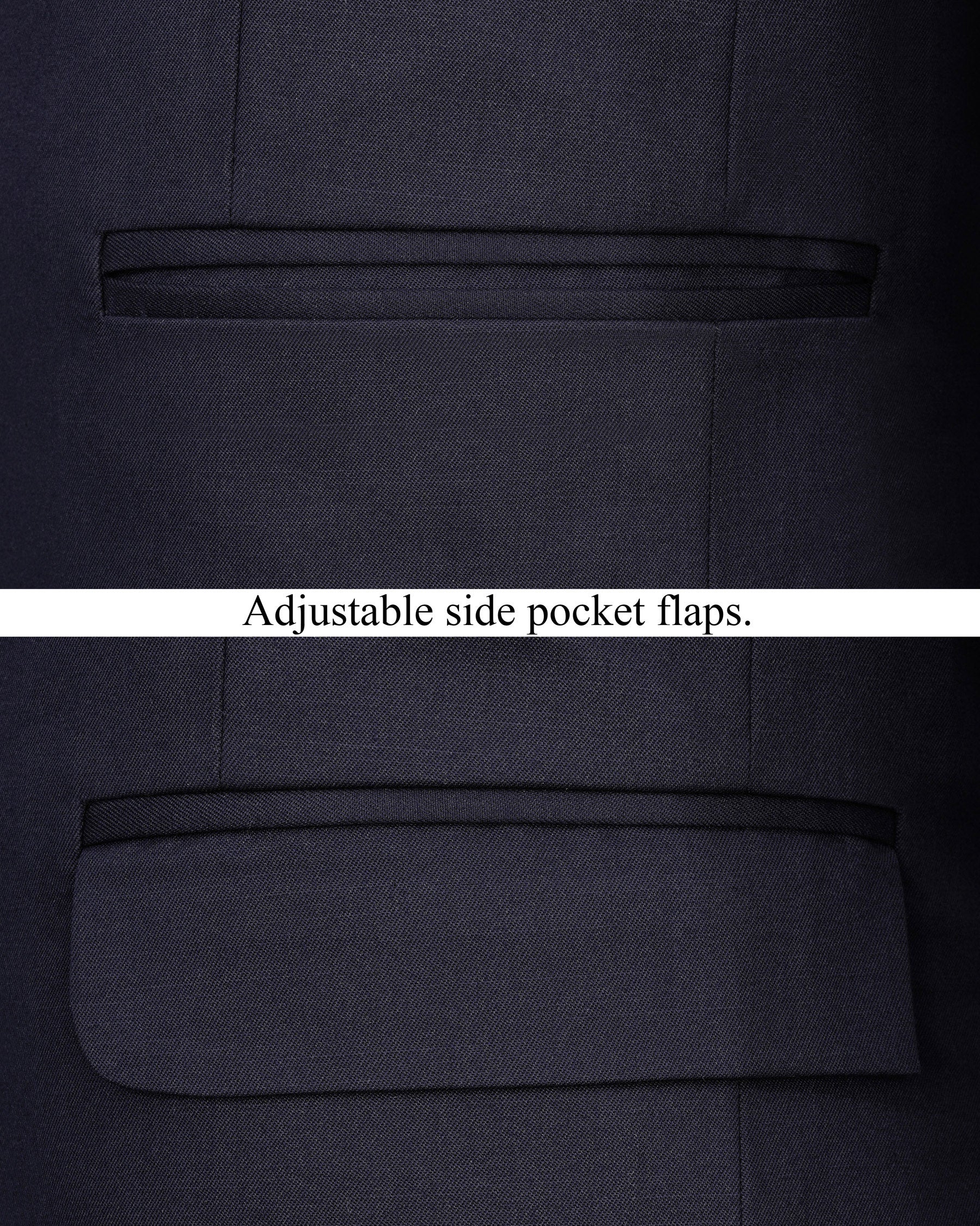 Gunmetal Blue Single Breasted Suit