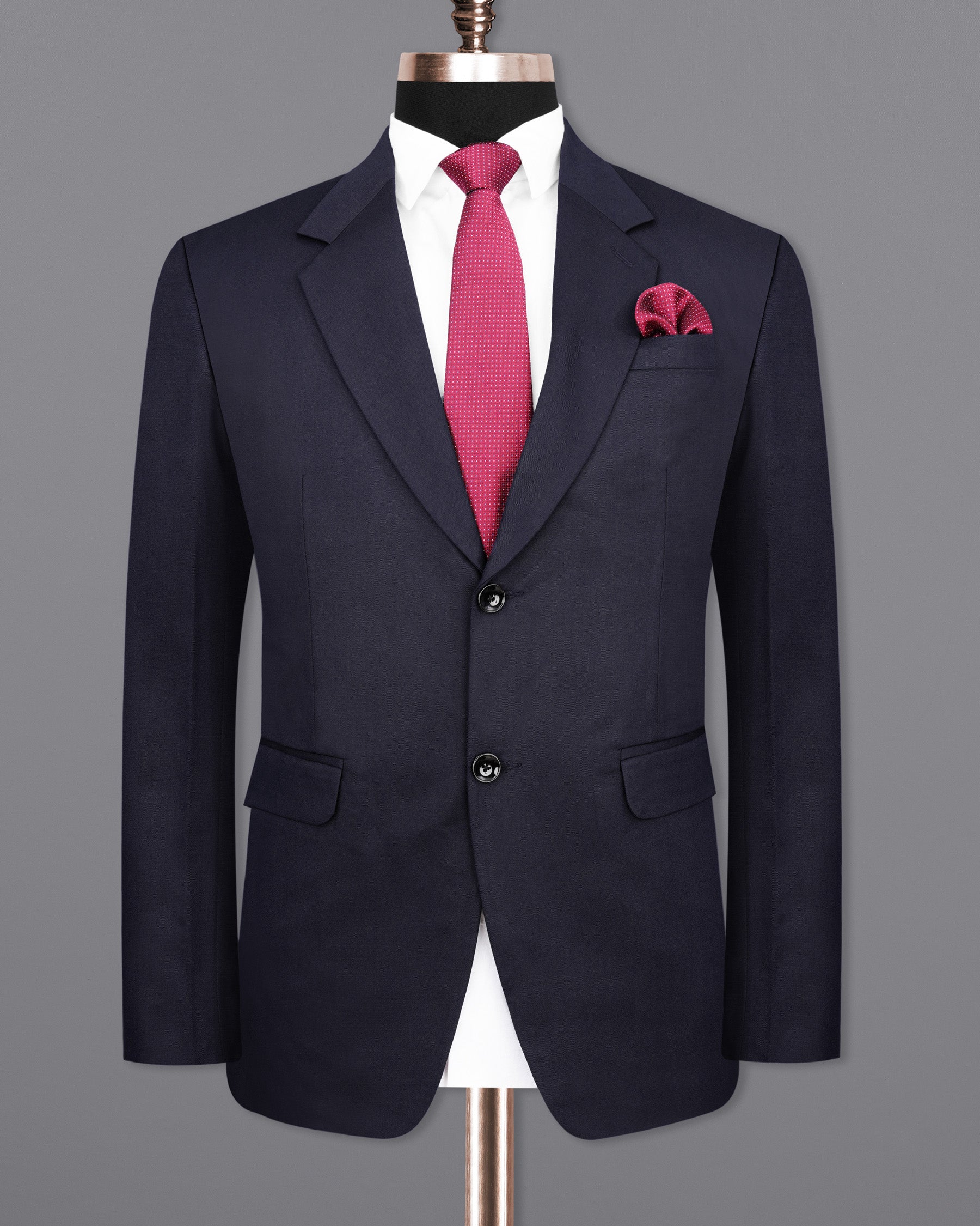 Gunmetal Blue Single Breasted Suit