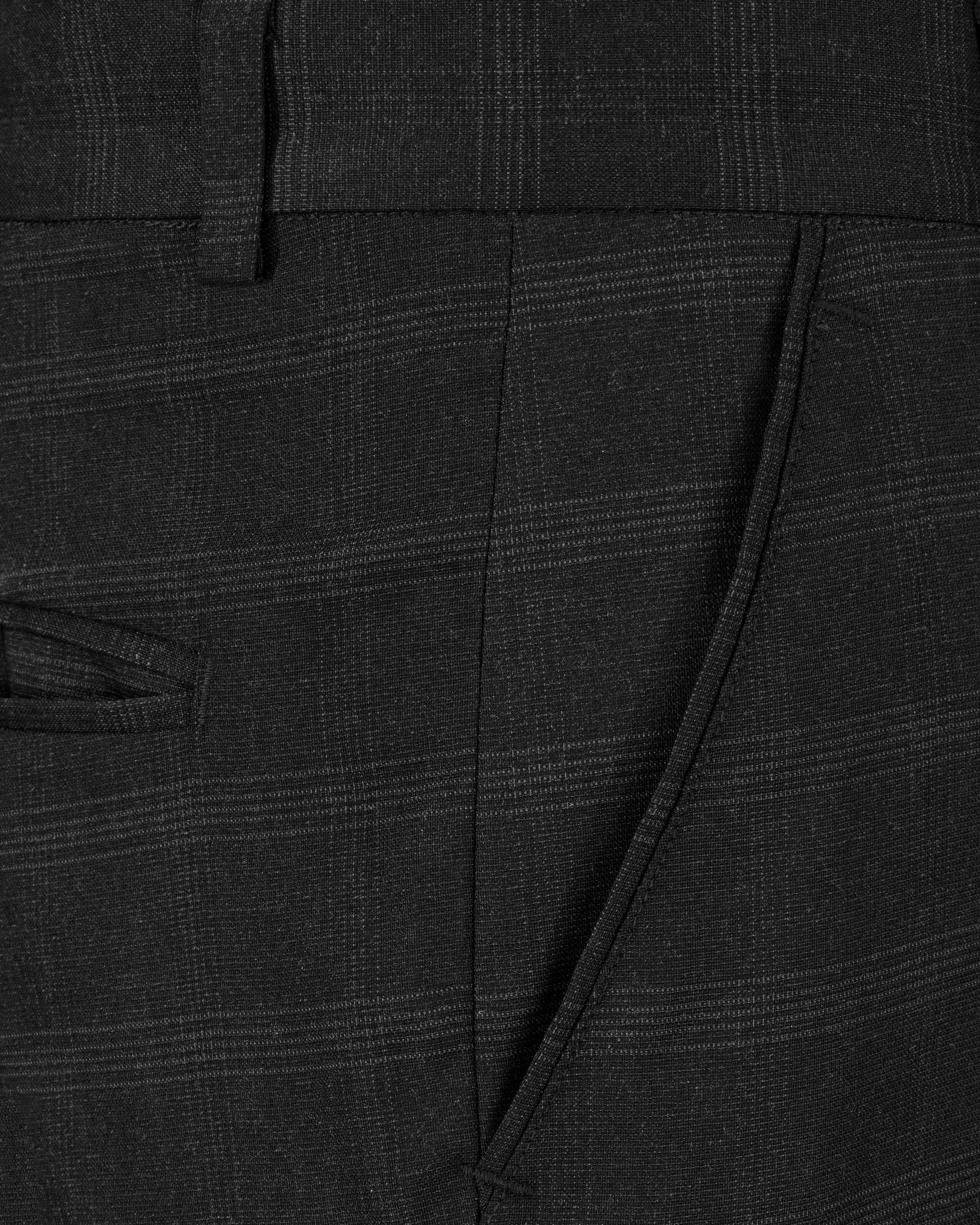 Thunder Black Plaid Single Breasted Suit