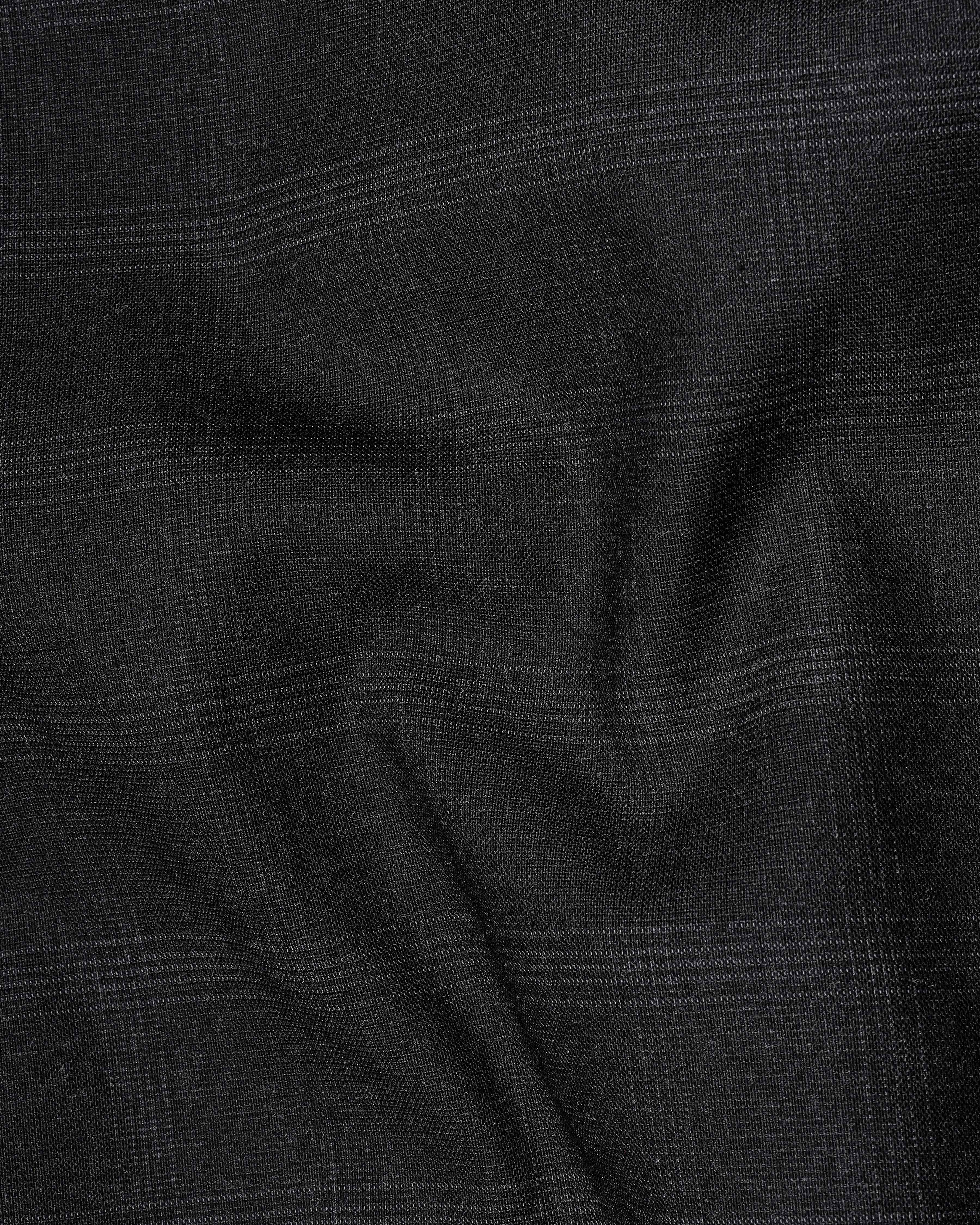 Thunder Black Plaid Single Breasted Suit