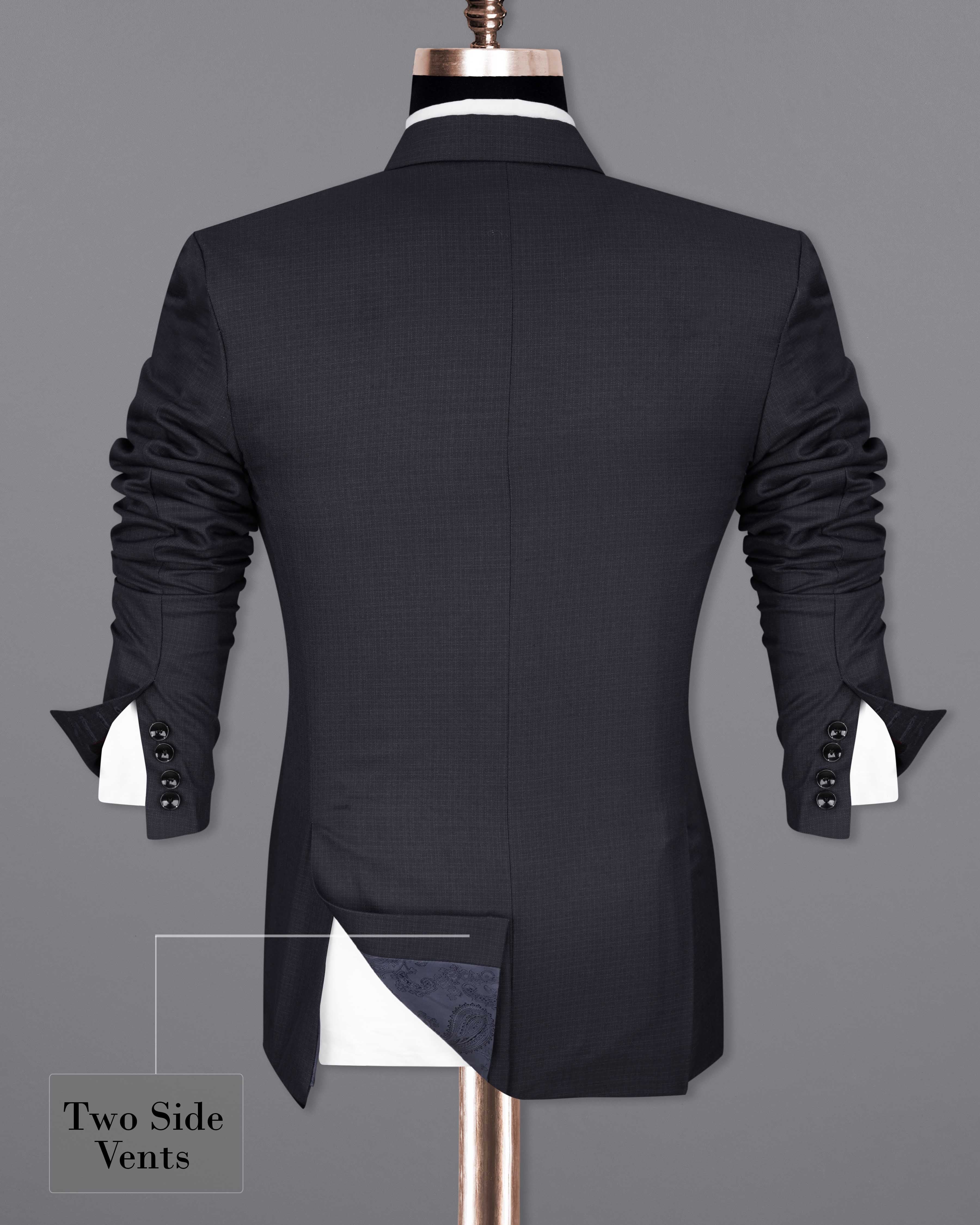 Bleached Cedar Gray Single Breasted Suit