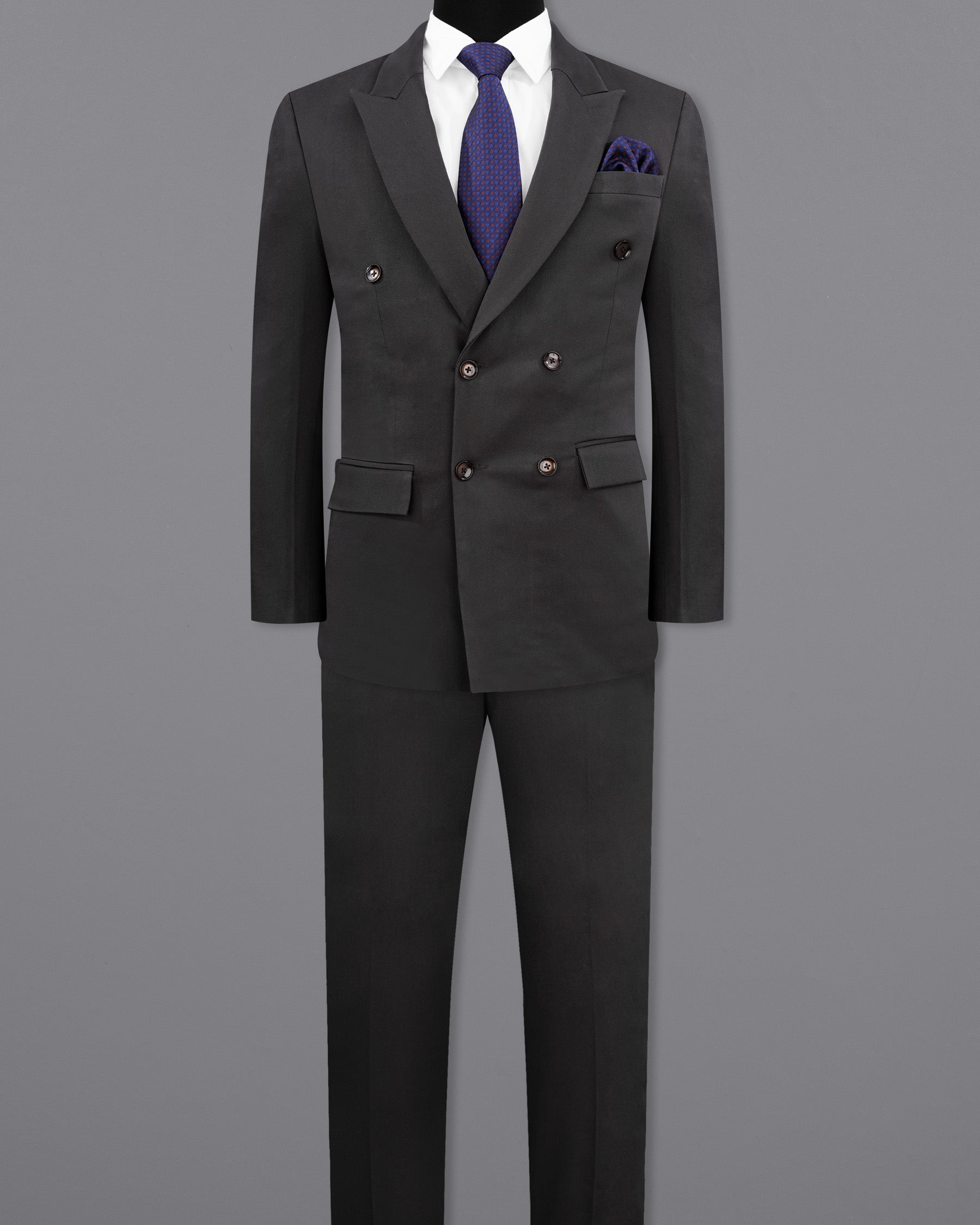 Piano Gray Premium Cotton Suit