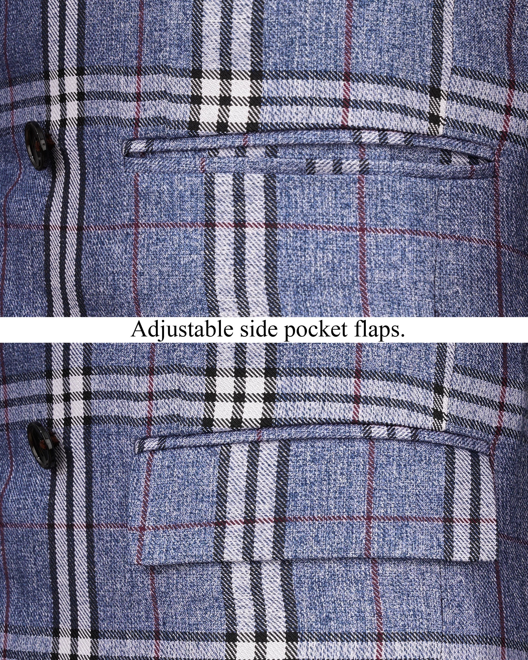 Fiord Blue Plaid Double Breasted Suit ST2154-DB-36, ST2154-DB-38, ST2154-DB-40, ST2154-DB-42, ST2154-DB-44, ST2154-DB-46, ST2154-DB-48, ST2154-DB-50, ST2154-DB-52, ST2154-DB-54, ST2154-DB-56, ST2154-DB-58, ST2154-DB-60