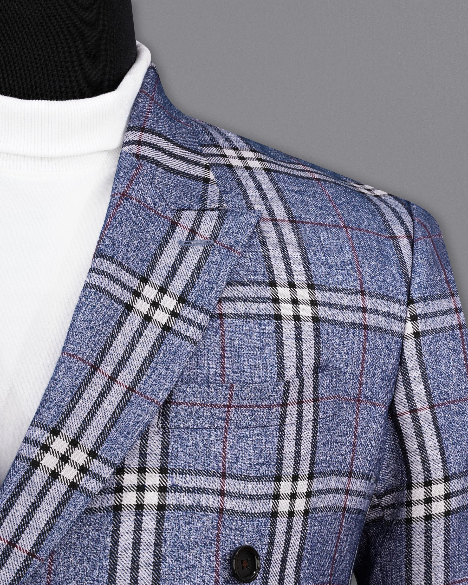 Fiord Blue Plaid Double Breasted Suit ST2154-DB-36, ST2154-DB-38, ST2154-DB-40, ST2154-DB-42, ST2154-DB-44, ST2154-DB-46, ST2154-DB-48, ST2154-DB-50, ST2154-DB-52, ST2154-DB-54, ST2154-DB-56, ST2154-DB-58, ST2154-DB-60