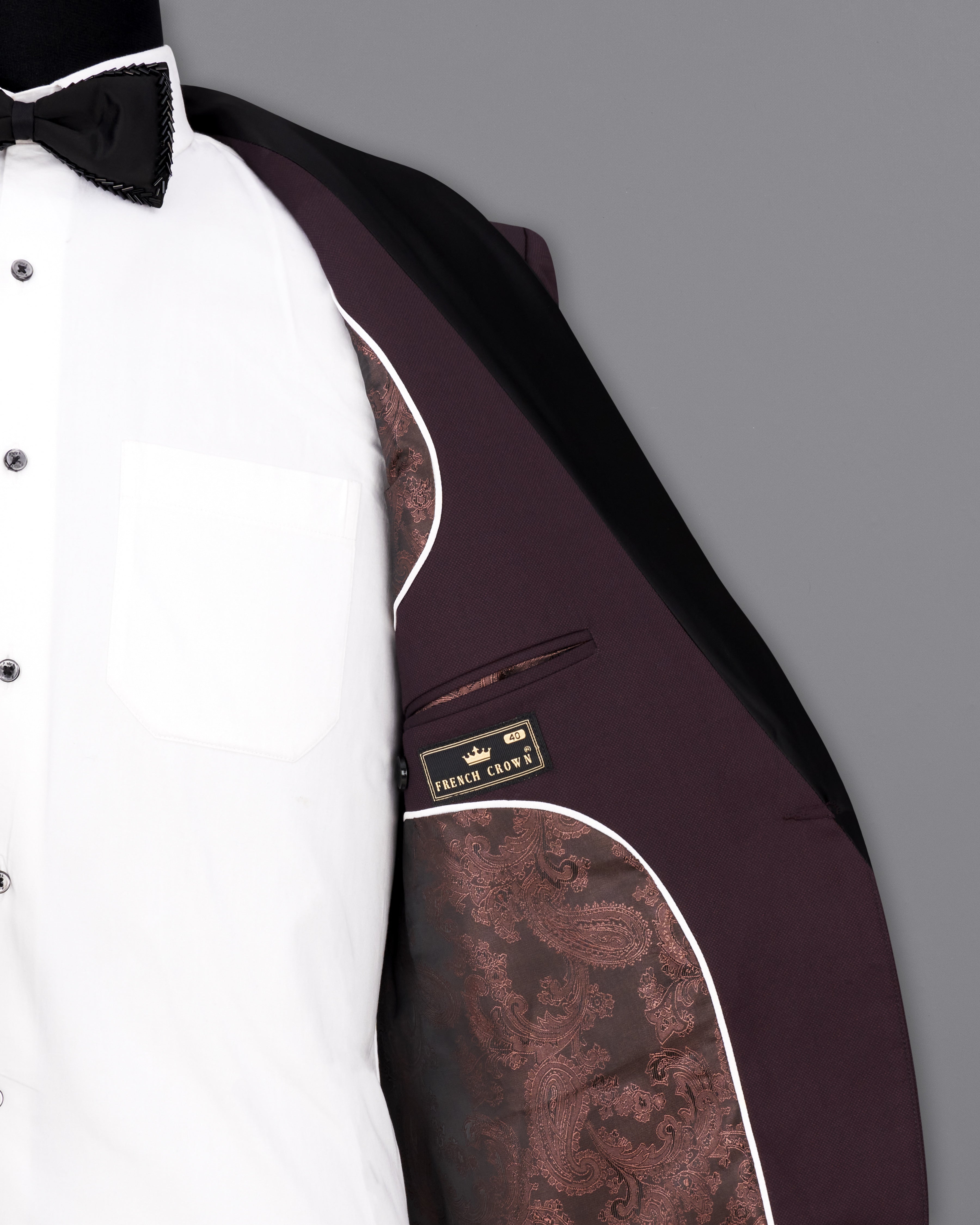 Aubergine Maroon Tuxedo Suit ST2290-BKL-36, ST2290-BKL-38, ST2290-BKL-40, ST2290-BKL-42, ST2290-BKL-44, ST2290-BKL-46, ST2290-BKL-48, ST2290-BKL-50, ST2290-BKL-52, ST2290-BKL-54, ST2290-BKL-56, ST2290-BKL-58, ST2290-BKL-60