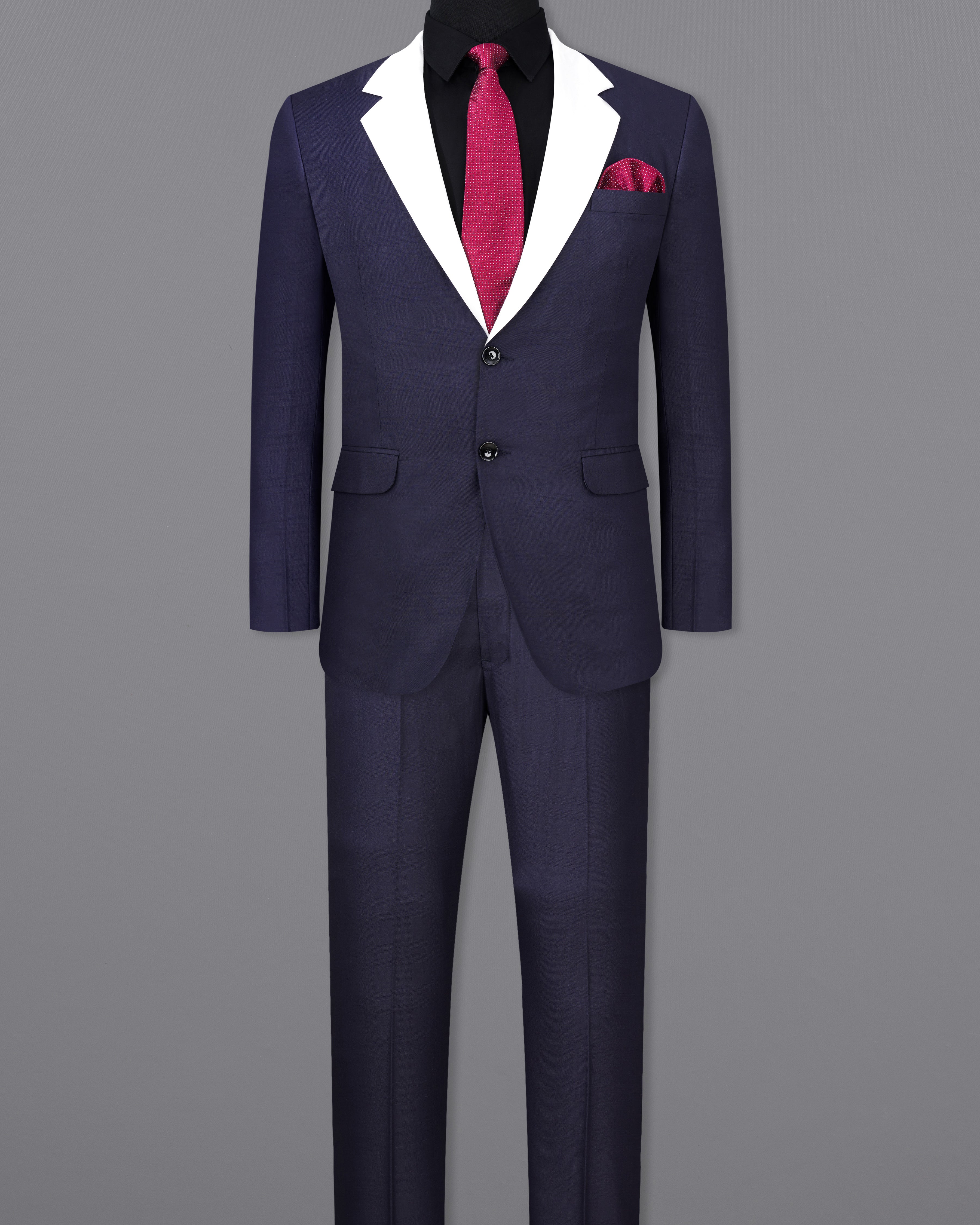Mirage Navy Blue with White Lapels Single Breasted Suit ST2366-SB-D186-36, ST2366-SB-D186-38, ST2366-SB-D186-40, ST2366-SB-D186-42, ST2366-SB-D186-44, ST2366-SB-D186-46, ST2366-SB-D186-48, ST2366-SB-D186-50, ST2366-SB-D186-52, ST2366-SB-D186-54, ST2366-SB-D186-56, ST2366-SB-D186-58, ST2366-SB-D186-60