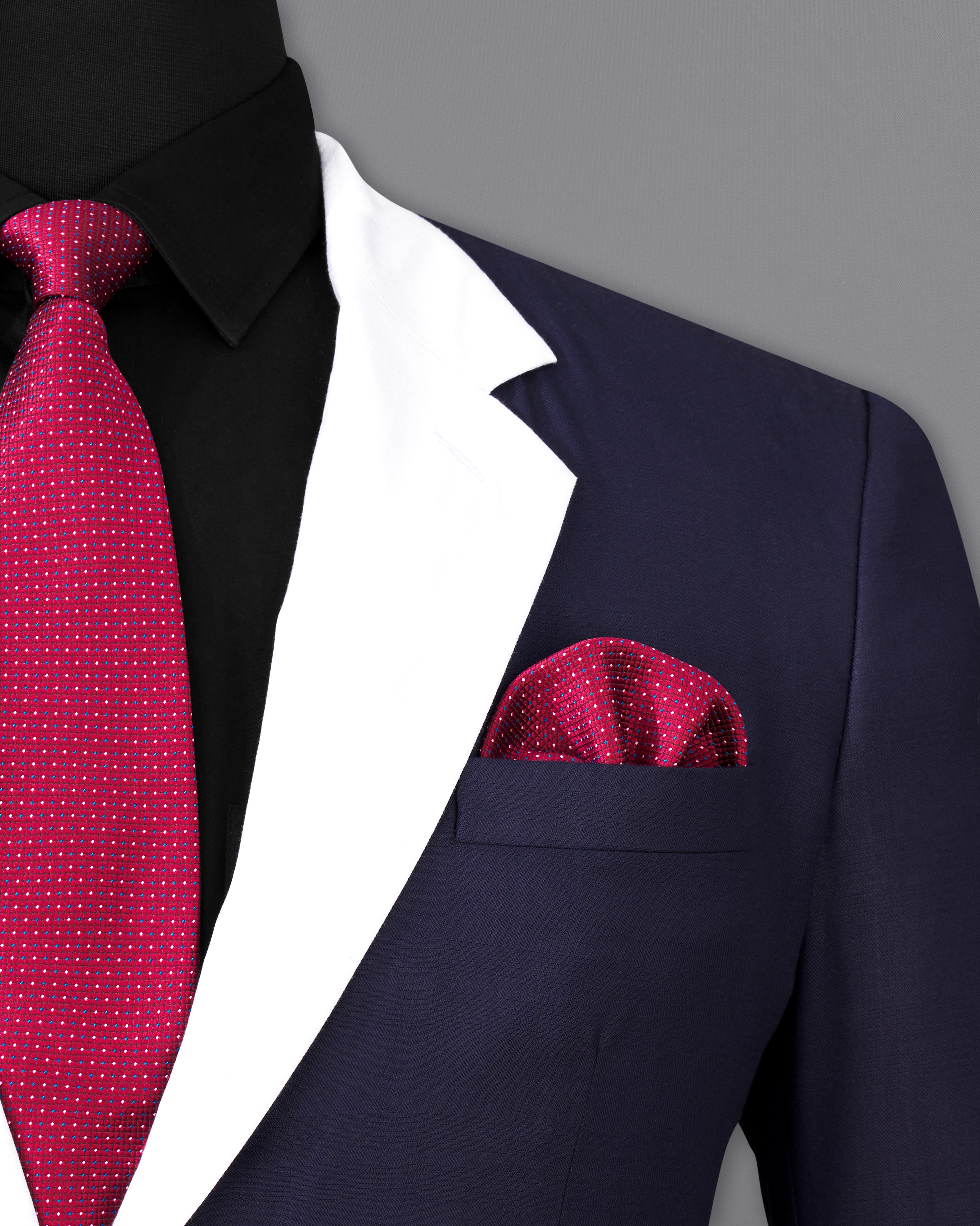 Mirage Navy Blue with White Lapels Single Breasted Suit ST2366-SB-D186-36, ST2366-SB-D186-38, ST2366-SB-D186-40, ST2366-SB-D186-42, ST2366-SB-D186-44, ST2366-SB-D186-46, ST2366-SB-D186-48, ST2366-SB-D186-50, ST2366-SB-D186-52, ST2366-SB-D186-54, ST2366-SB-D186-56, ST2366-SB-D186-58, ST2366-SB-D186-60