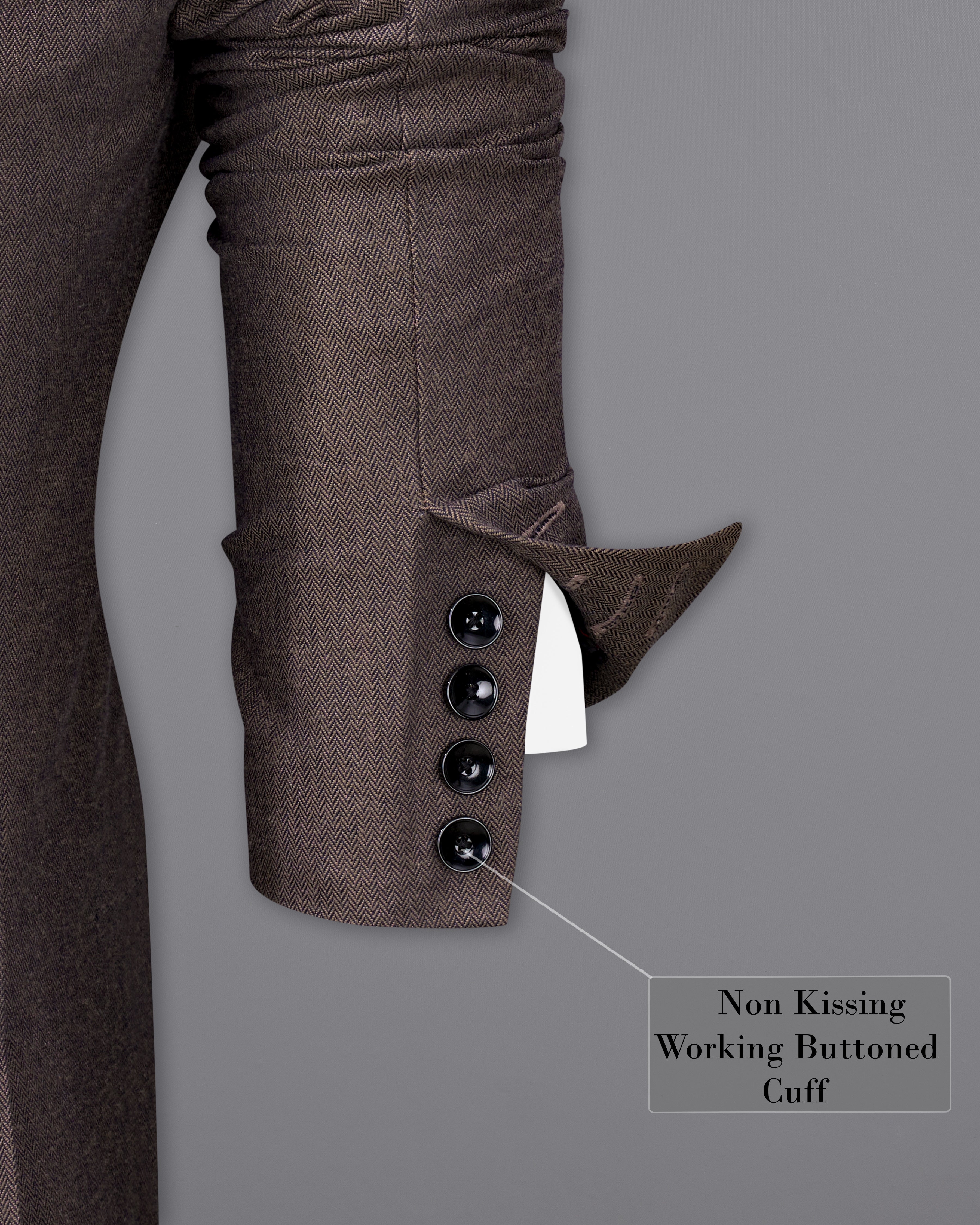 Iridium Brown Premium Cotton Designer Suit with Functional Belt Fastening ST2367-D3-36, ST2367-D3-38, ST2367-D3-40, ST2367-D3-42, ST2367-D3-44, ST2367-D3-46, ST2367-D3-48, ST2367-D3-50, ST2367-D3-52, ST2367-D3-54, ST2367-D3-56, ST2367-D3-58, ST2367-D3-60