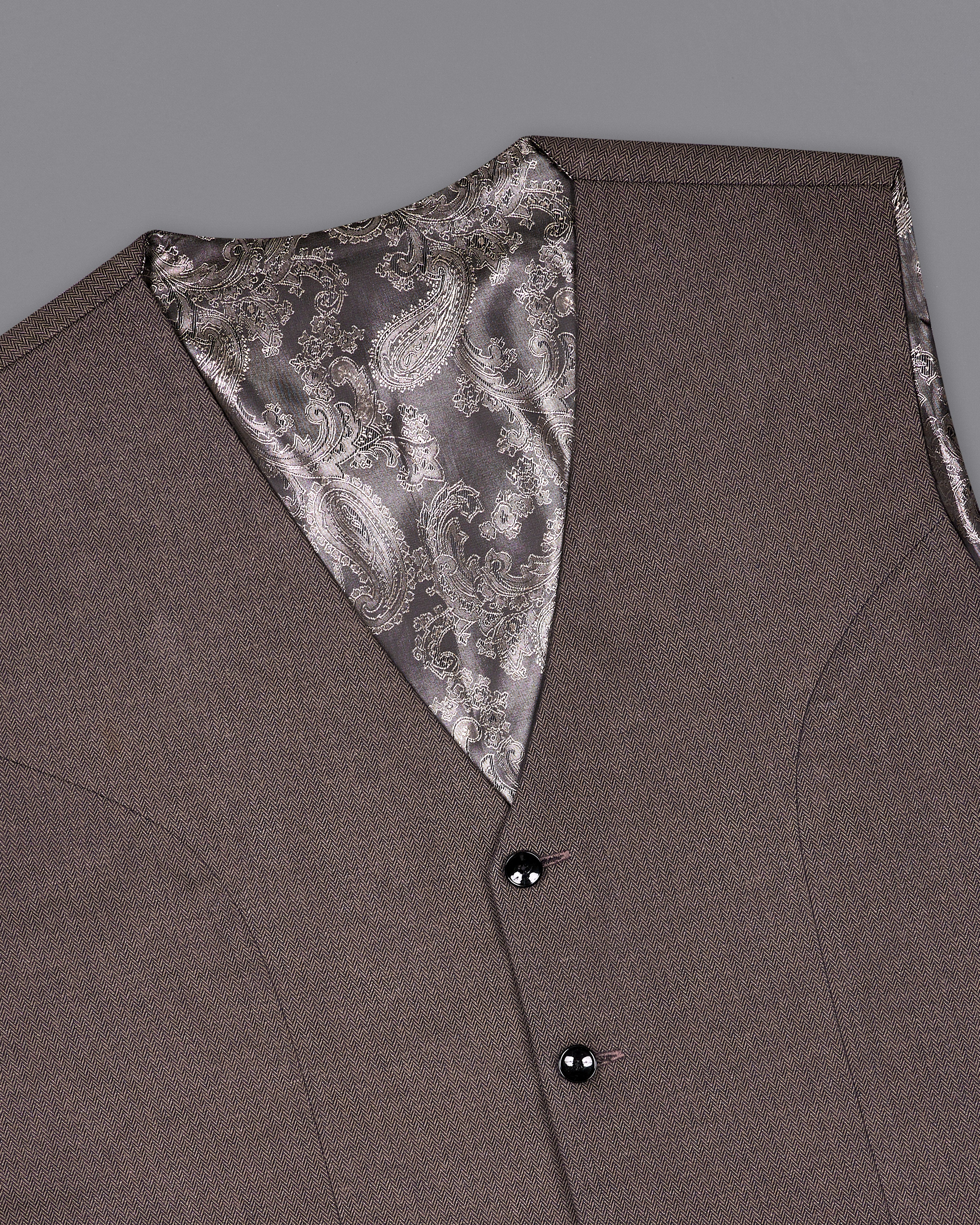 Iridium Brown Premium Cotton Designer Suit with Functional Belt Fastening ST2367-D3-36, ST2367-D3-38, ST2367-D3-40, ST2367-D3-42, ST2367-D3-44, ST2367-D3-46, ST2367-D3-48, ST2367-D3-50, ST2367-D3-52, ST2367-D3-54, ST2367-D3-56, ST2367-D3-58, ST2367-D3-60