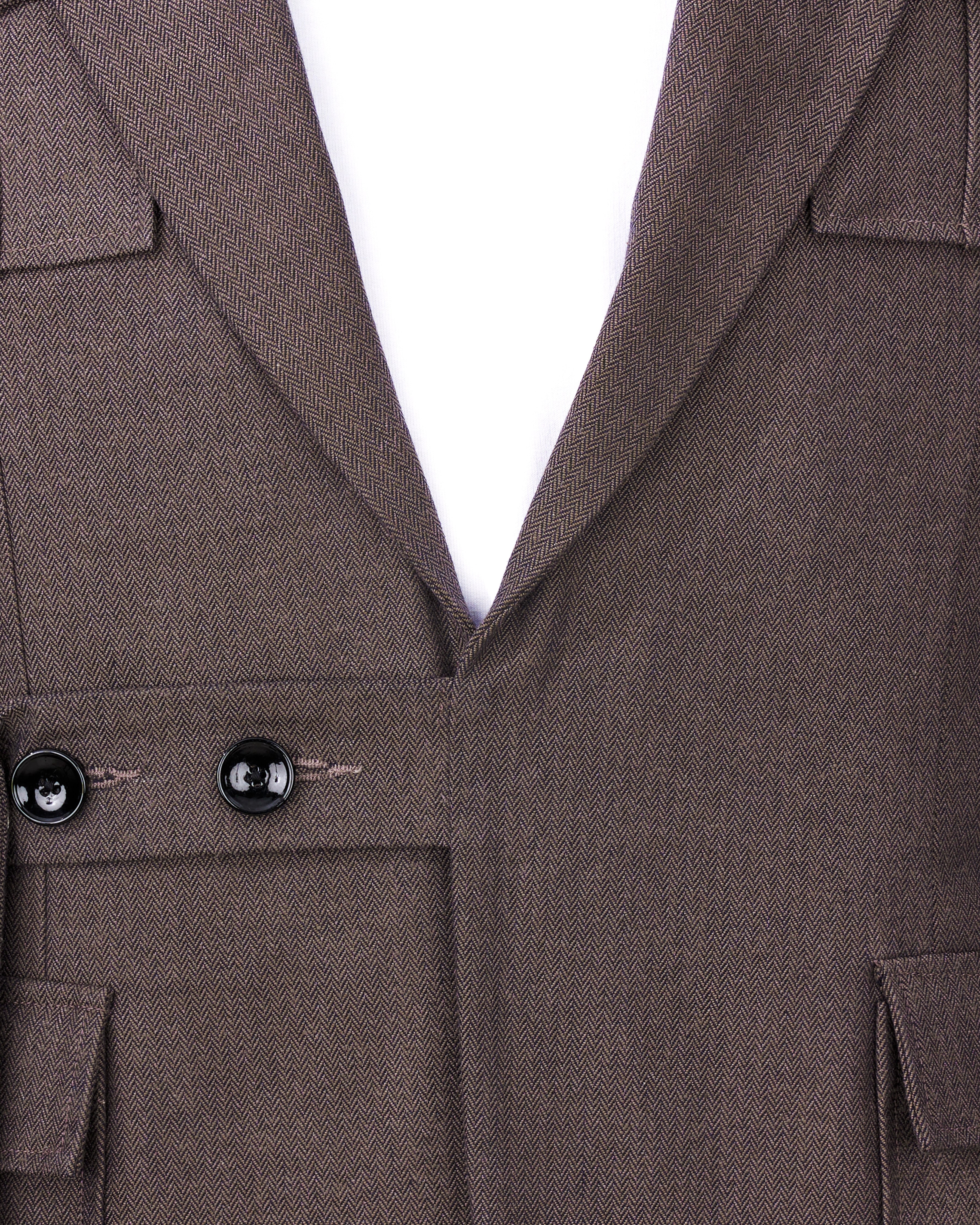 Iridium Brown Premium Cotton Designer Suit with Functional Belt Fastening ST2367-D3-36, ST2367-D3-38, ST2367-D3-40, ST2367-D3-42, ST2367-D3-44, ST2367-D3-46, ST2367-D3-48, ST2367-D3-50, ST2367-D3-52, ST2367-D3-54, ST2367-D3-56, ST2367-D3-58, ST2367-D3-60