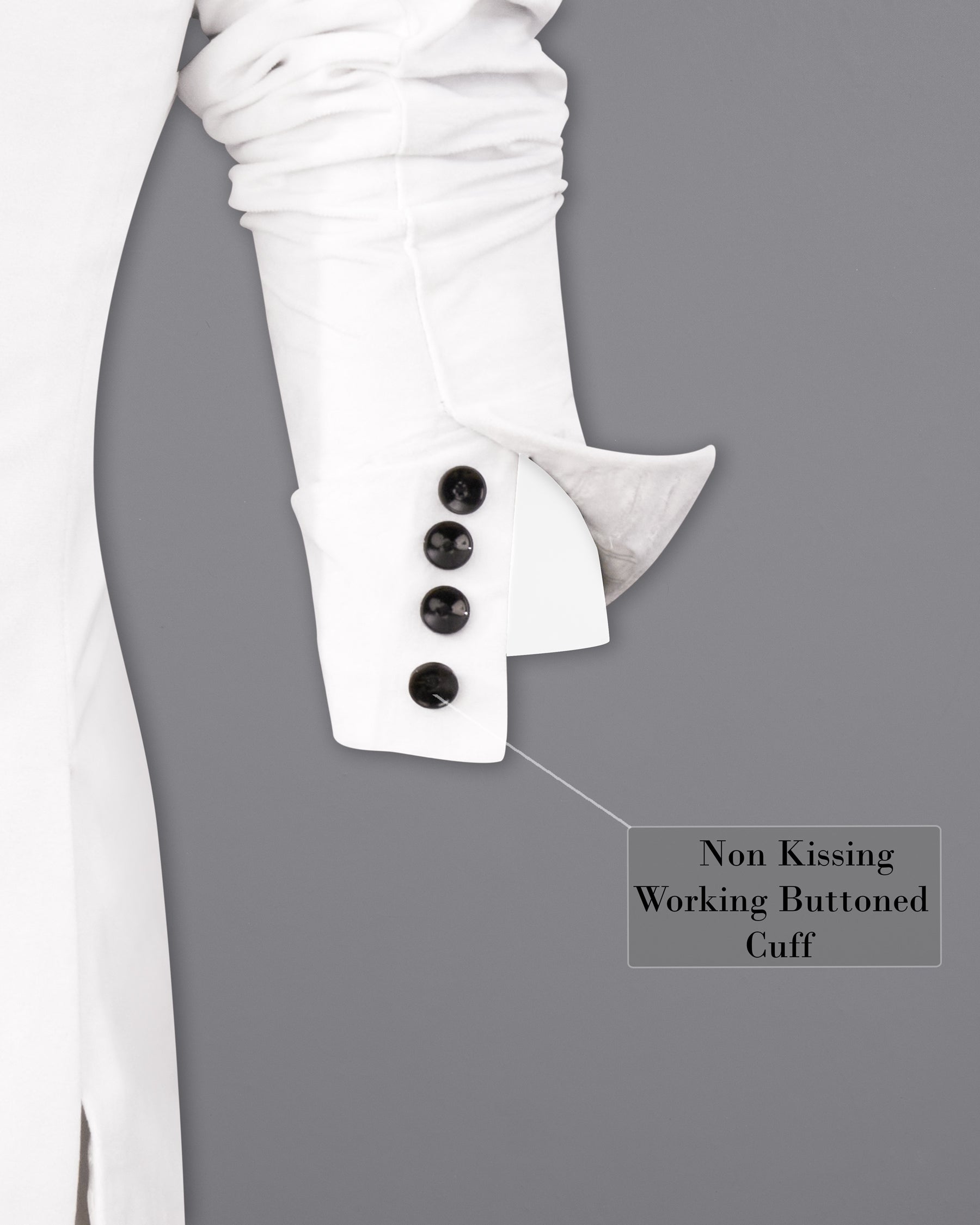 Bright White Single Breasted Premium Velvet Designer Suit