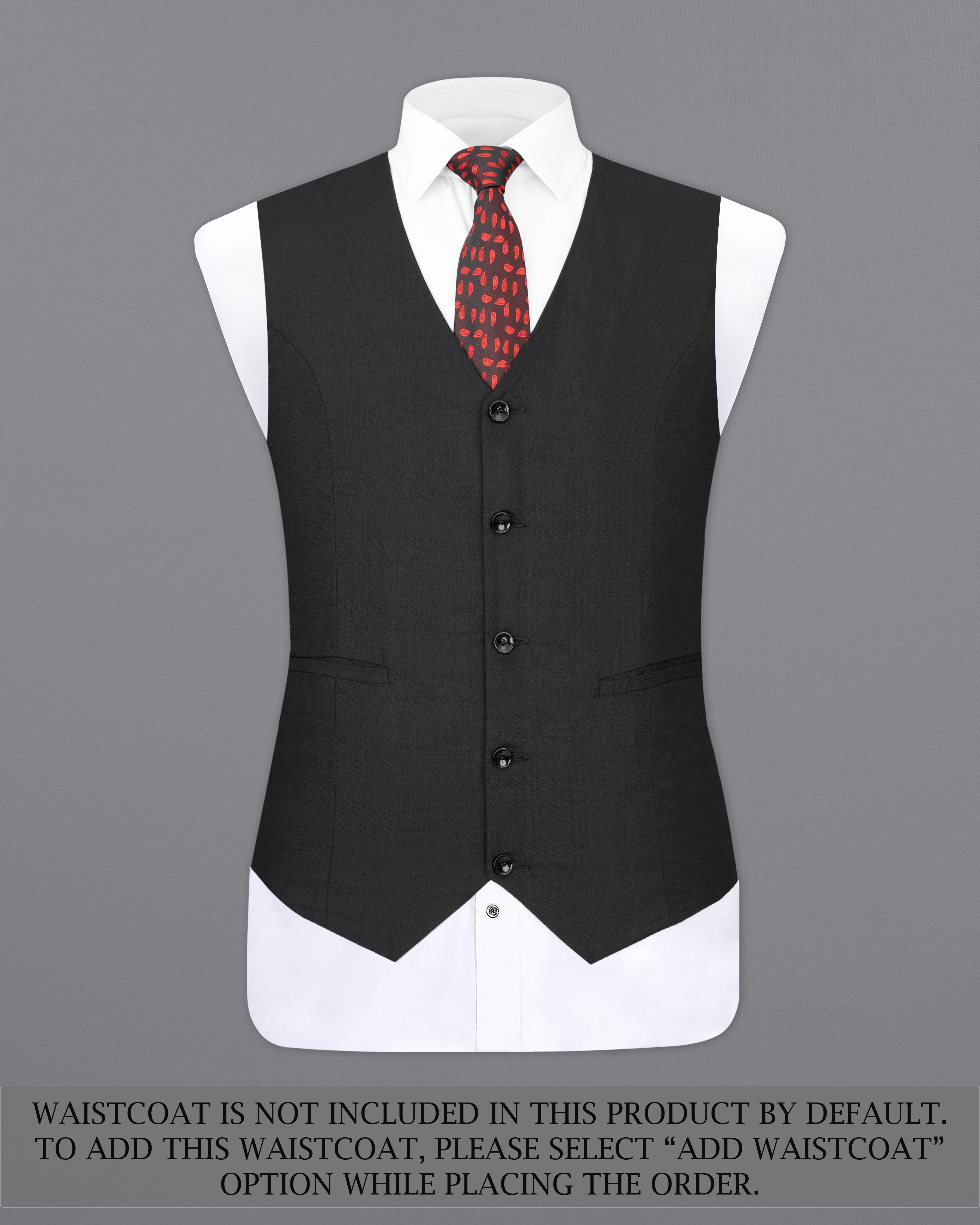 Shark Black Single Breasted Suit