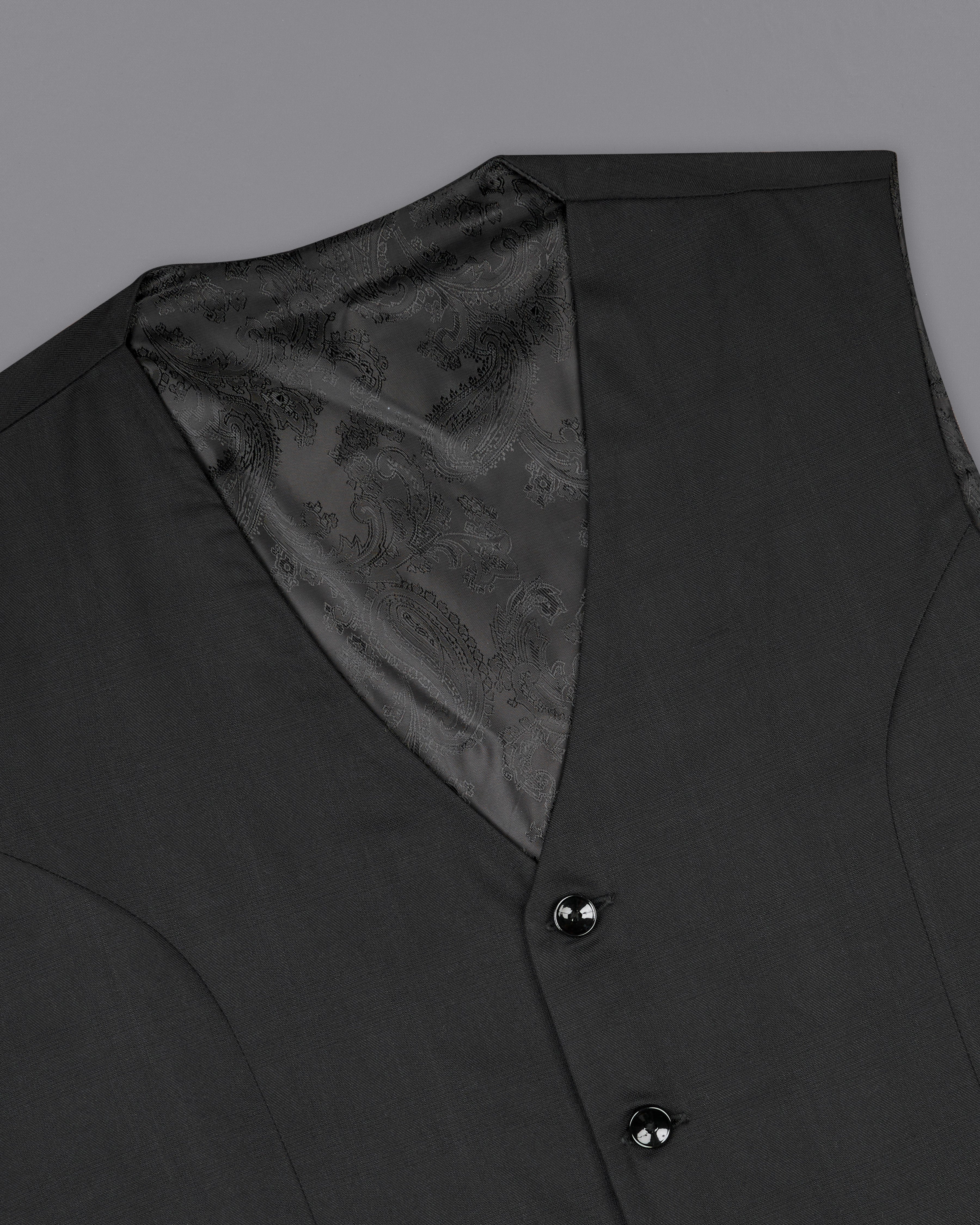 Shark Black Single Breasted Suit