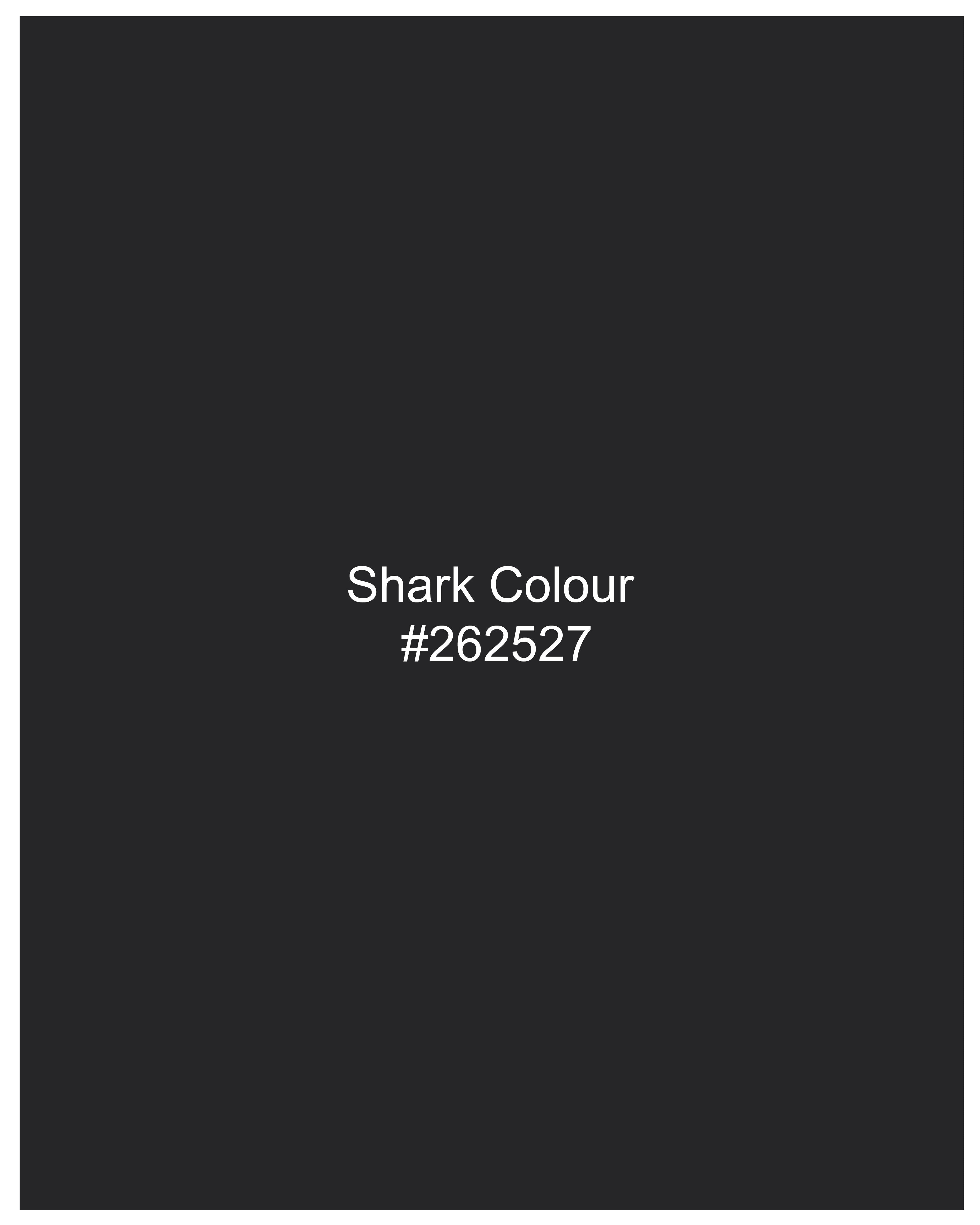 Shark Black Single Breasted Suit