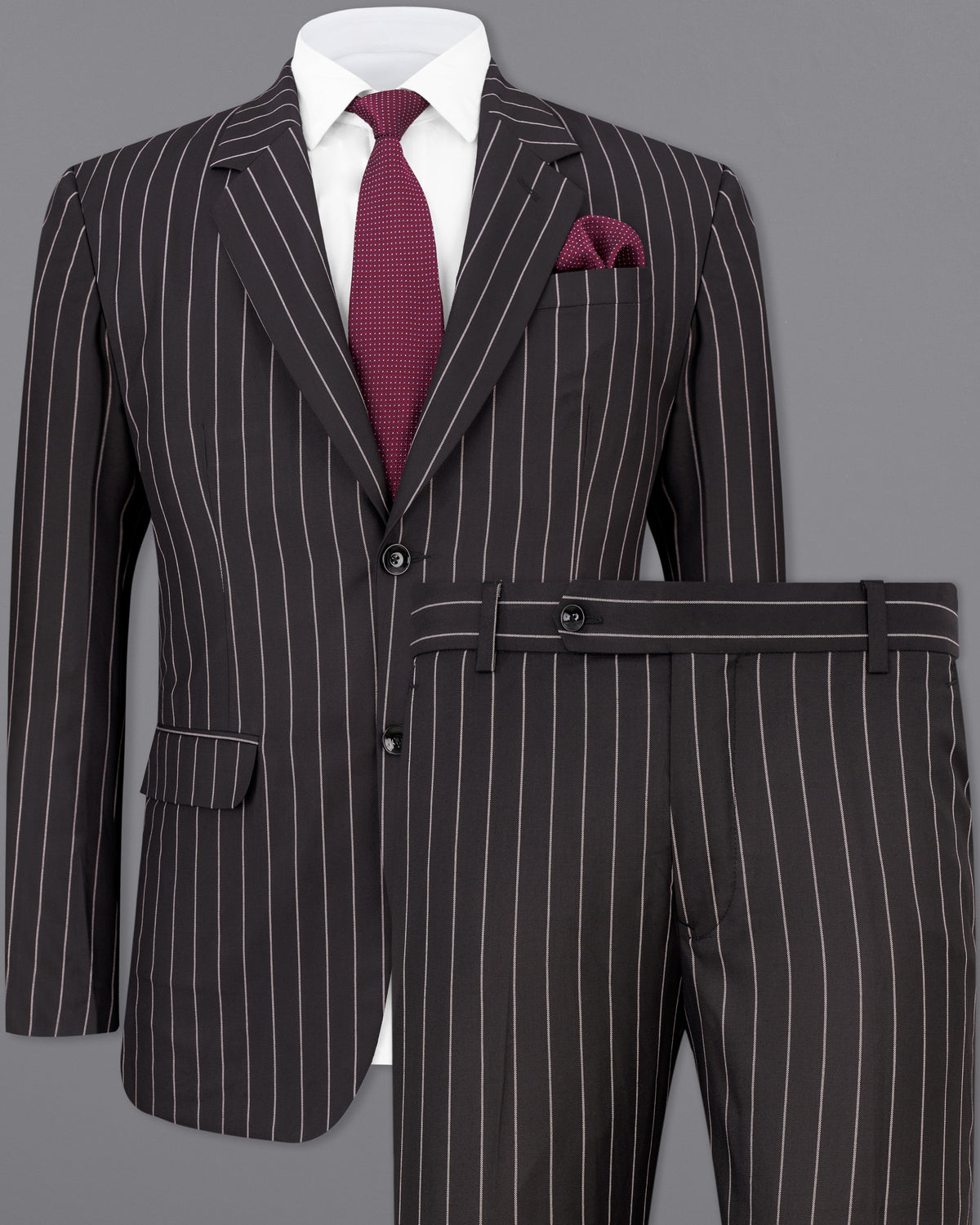 Birch Brown Striped Single Breasted Suit ST2498-SB-36, ST2498-SB-38, ST2498-SB-40, ST2498-SB-42, ST2498-SB-44, ST2498-SB-46, ST2498-SB-48, ST2498-SB-50, ST2498-SB-52, ST2498-SB-54, ST2498-SB-56, ST2498-SB-58, ST2498-SB-60