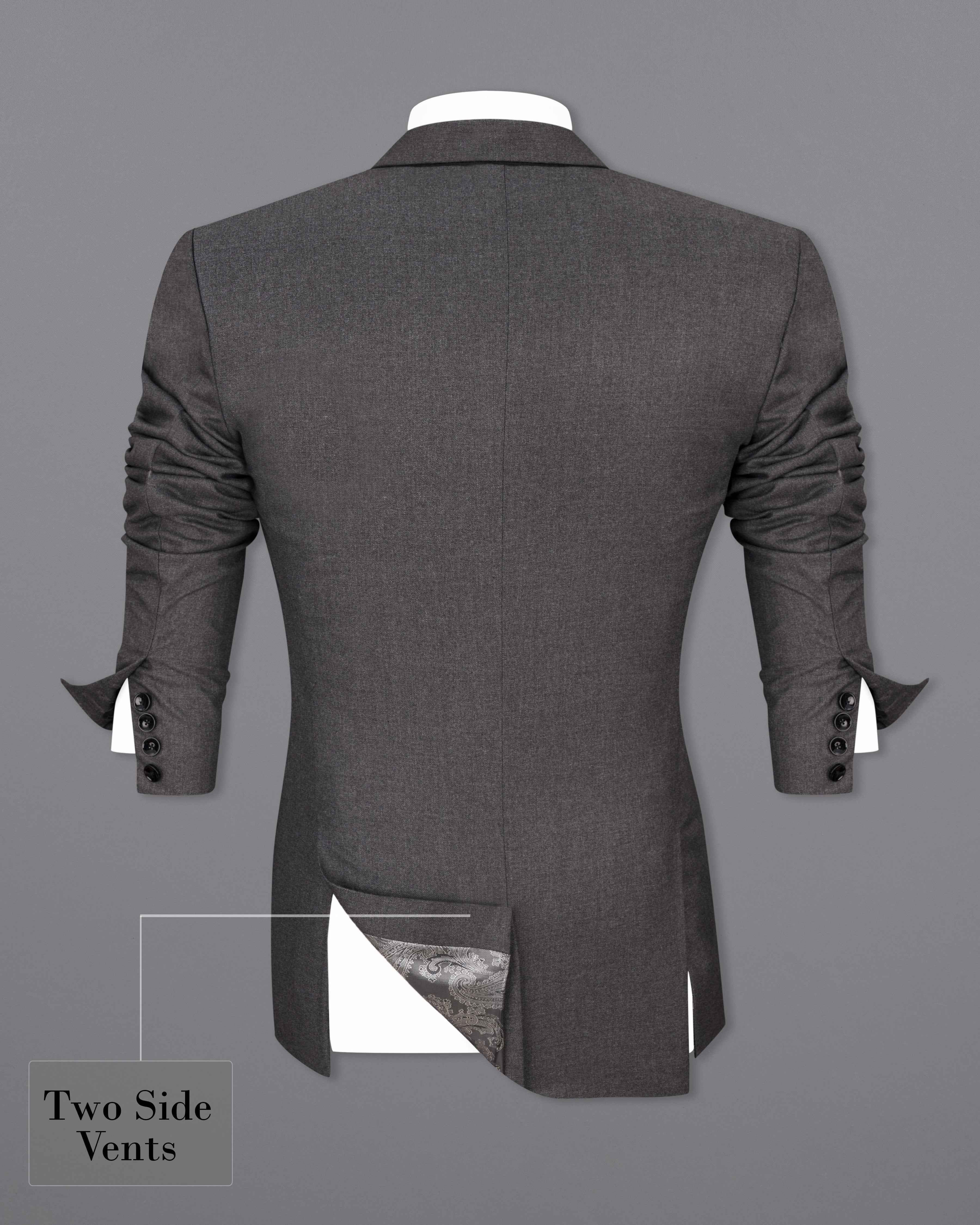 Gravel Gray Wool Rich Single Breasted Suit ST2507-SB-36, ST2507-SB-38, ST2507-SB-40, ST2507-SB-42, ST2507-SB-44, ST2507-SB-46, ST2507-SB-48, ST2507-SB-50, ST2507-SB-52, ST2507-SB-54, ST2507-SB-56, ST2507-SB-58, ST2507-SB-60