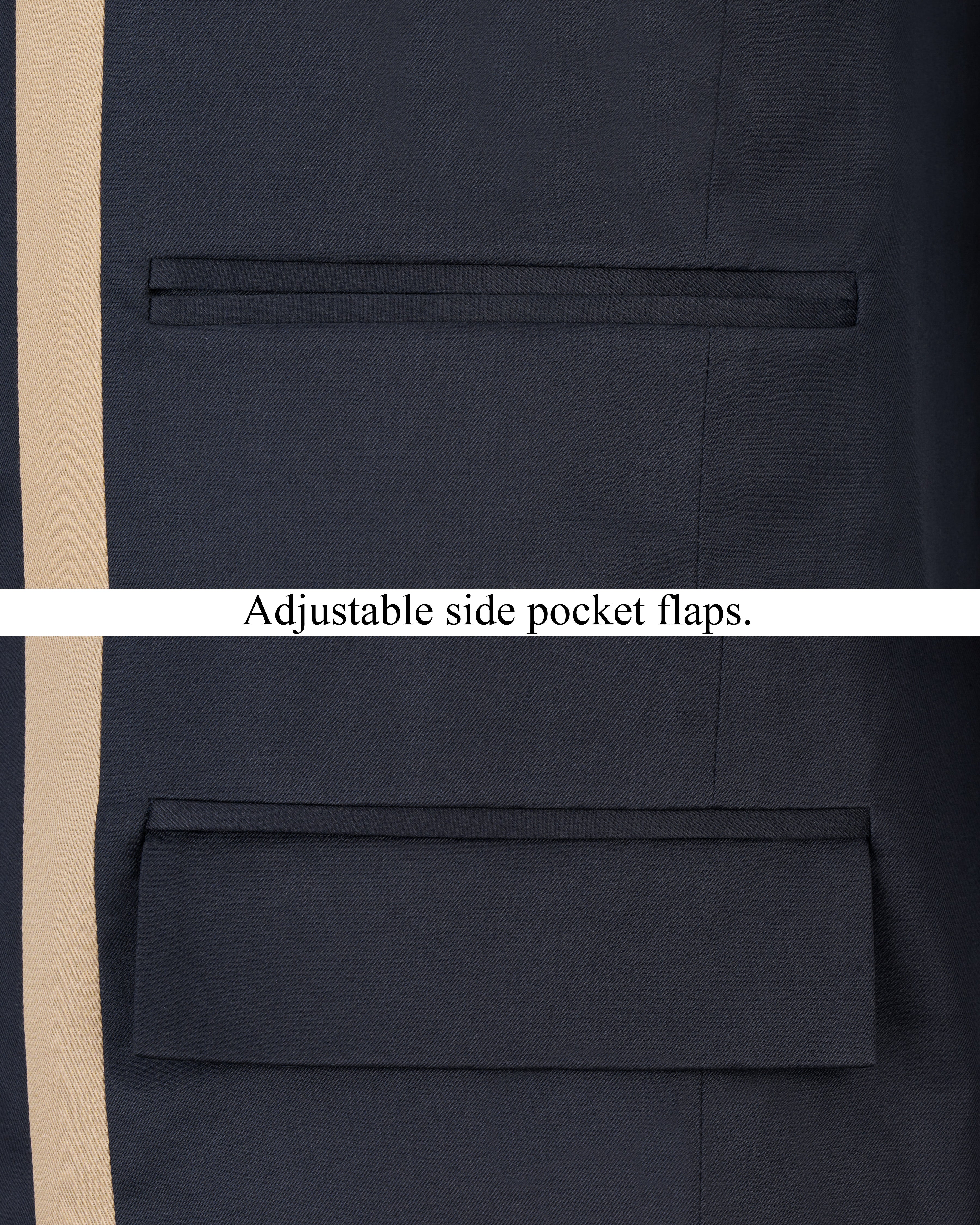 Thunder Navy Blue with Brown Patch Work Premium Cotton Designer Suit ST2509-SB-D229-36, ST2509-SB-D229-38, ST2509-SB-D229-40, ST2509-SB-D229-42, ST2509-SB-D229-44, ST2509-SB-D229-46, ST2509-SB-D229-48, ST2509-SB-D229-50, ST2509-SB-D229-52, ST2509-SB-D229-54, ST2509-SB-D229-56, ST2509-SB-D229-58, ST2509-SB-D229-60
