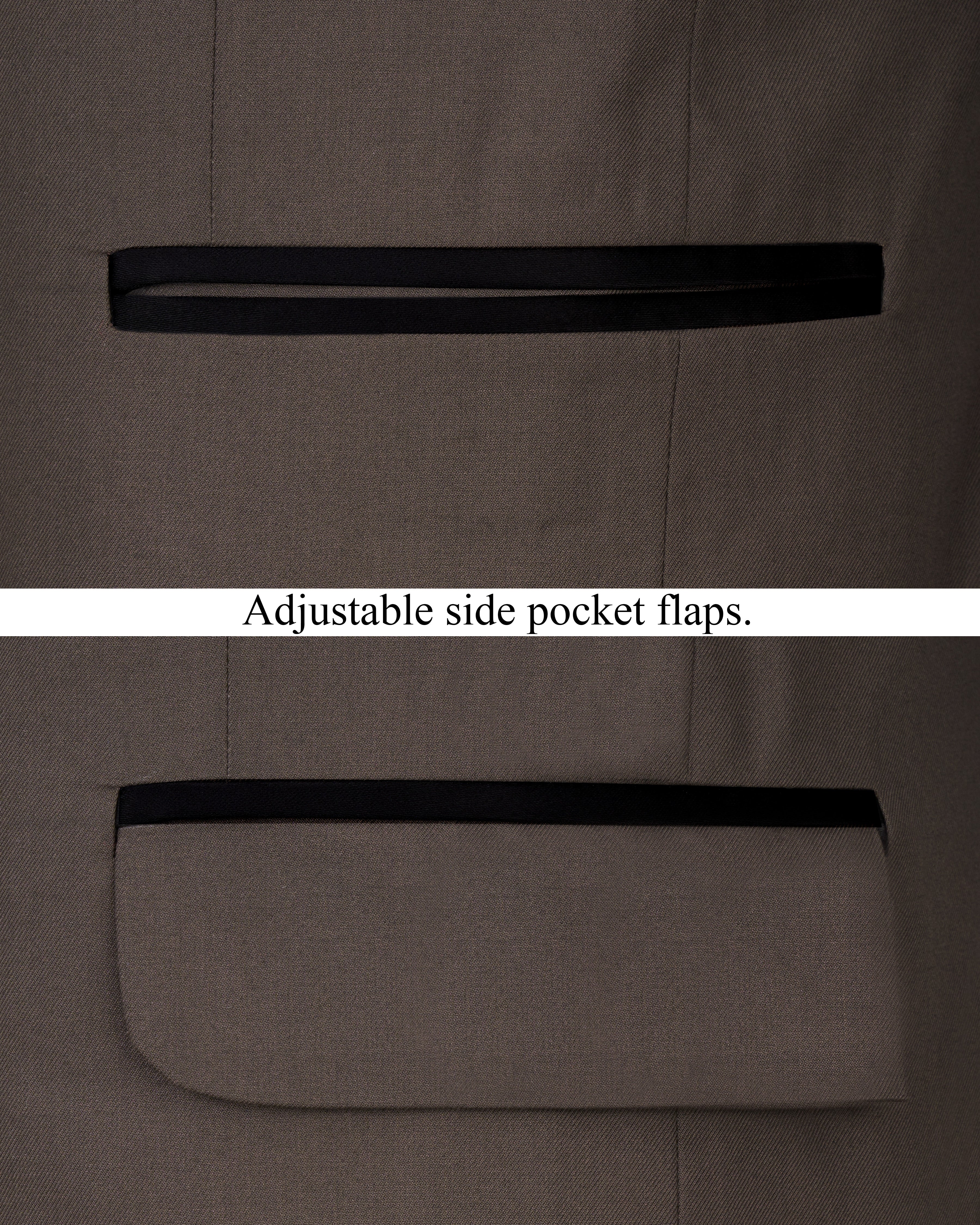 Fuscous Brown Single Breasted Designer Suit ST2535-SB-D85-36, ST2535-SB-D85-38, ST2535-SB-D85-40, ST2535-SB-D85-42, ST2535-SB-D85-44, ST2535-SB-D85-46, ST2535-SB-D85-48, ST2535-SB-D85-50, ST2535-SB-D85-53, ST2535-SB-D85-54, ST2535-SB-D85-56, ST2535-SB-D85-58, ST2535-SB-D85-60